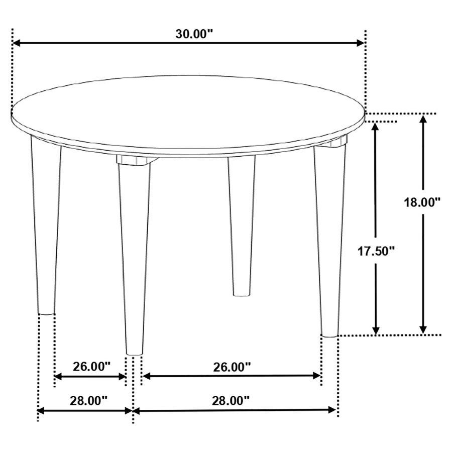 Aldis - Round Marble Top Table Coaster Fine Furniture