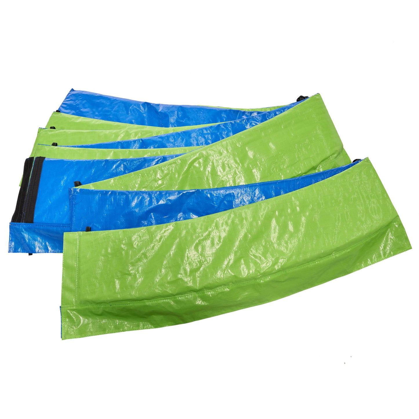 14Ft Trampoline For Adults & Kids With Basketball Hoop, Outdoor Trampolines With Ladder And Safety Enclosure Net For Kids And Adults, Double-Side Color Cover - Blue Daily Nest