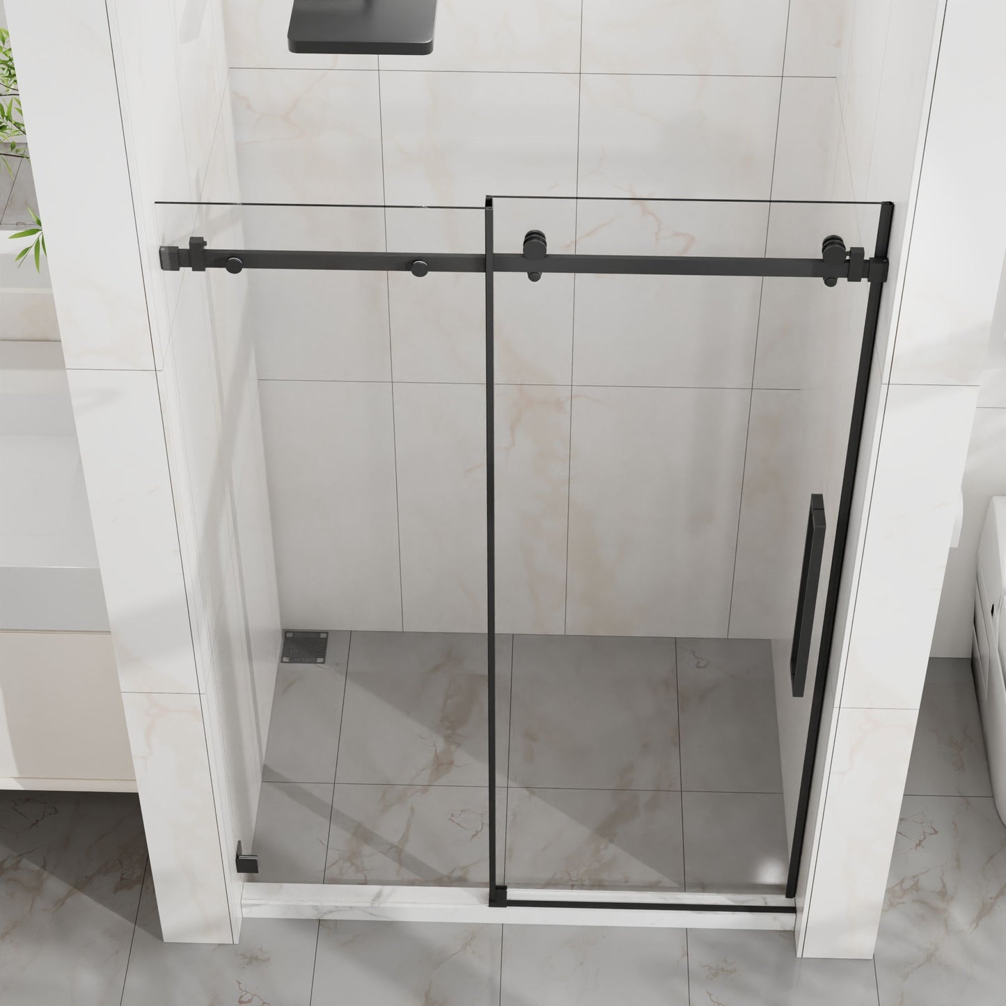 Frameless Tub Sliding Shower Door With Easy Clean Coating Daily Nest