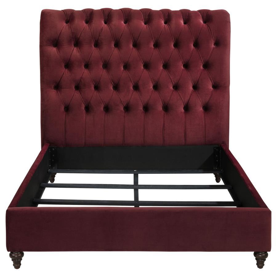 Devon - Upholstered Panel Bed CoasterEssence