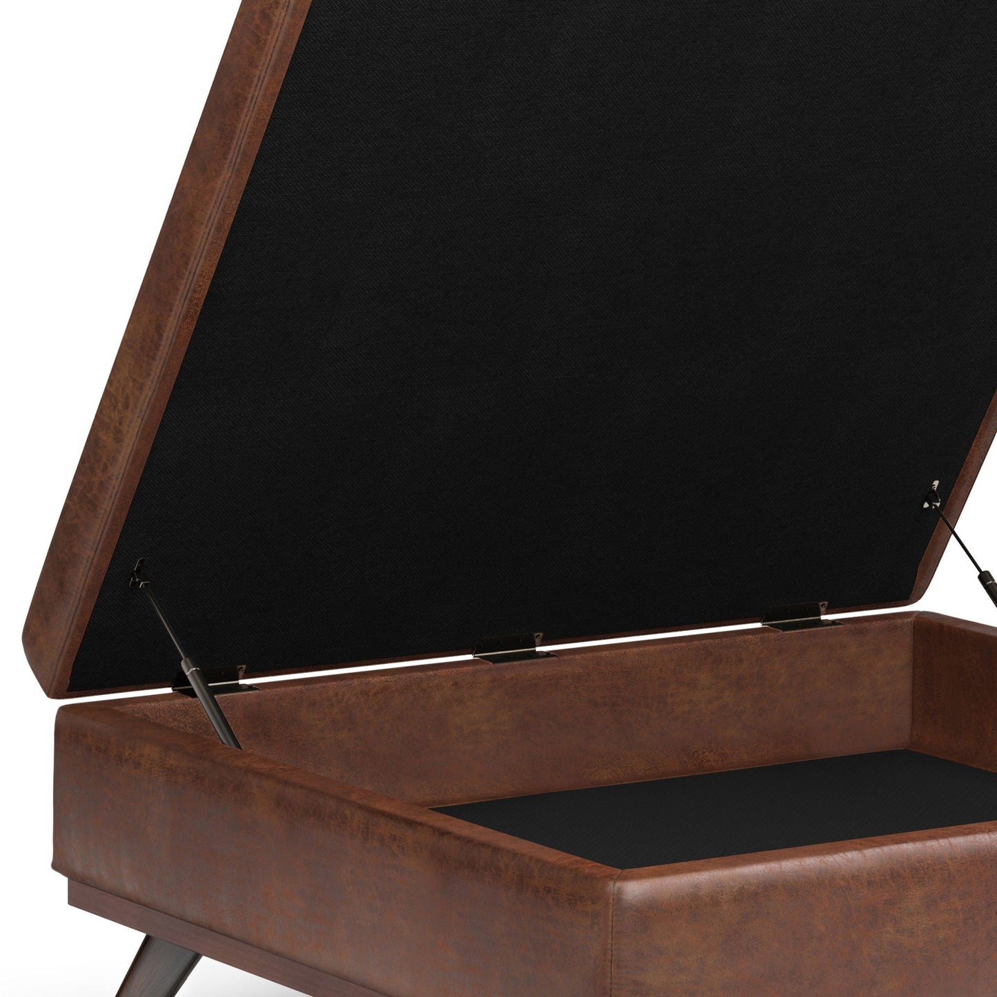 Owen - Multifunctional Square Coffee Table Storage Ottoman Simpli-Home