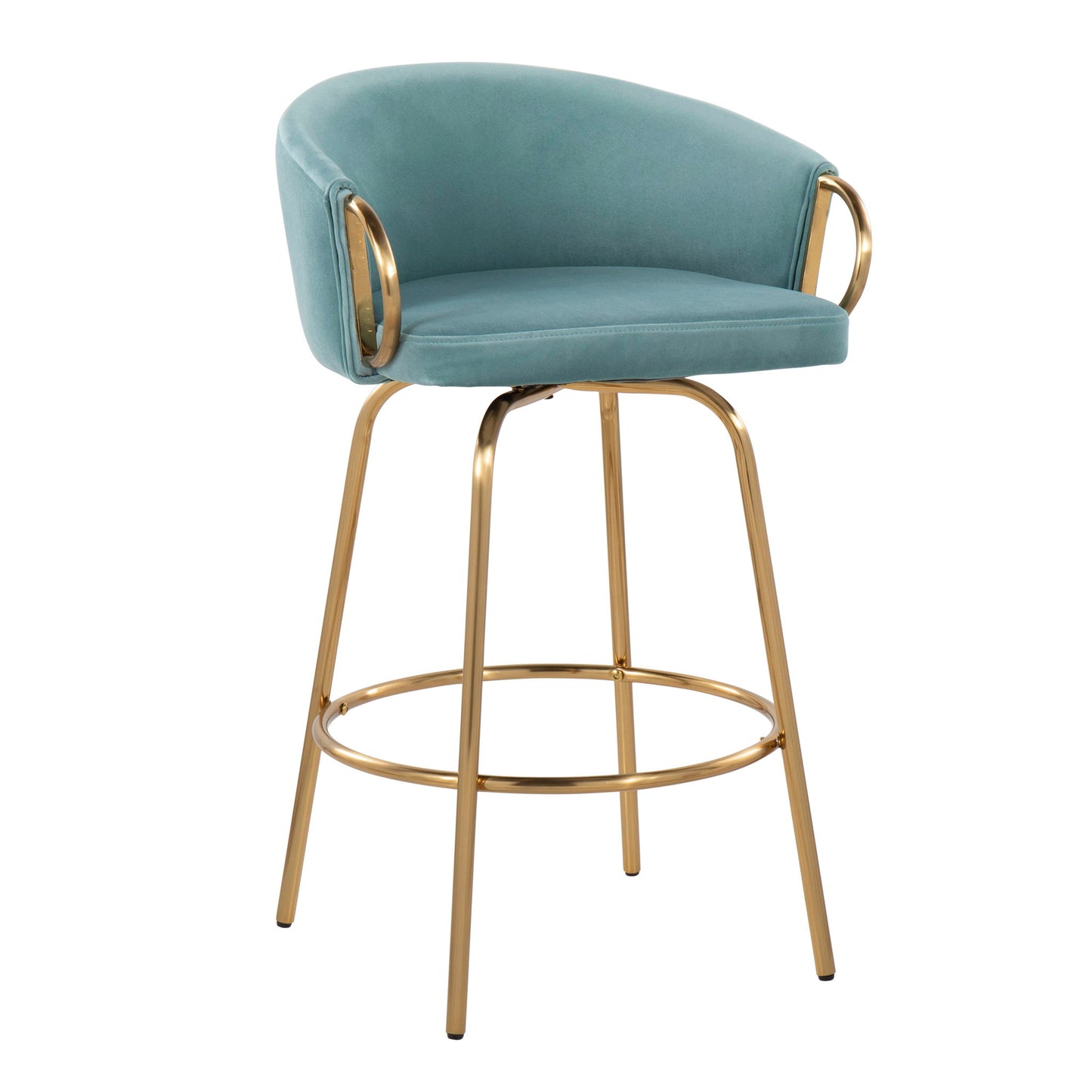 Claire - Contemporary & Glam Counter Stool (Set of 2) Lumi Source
