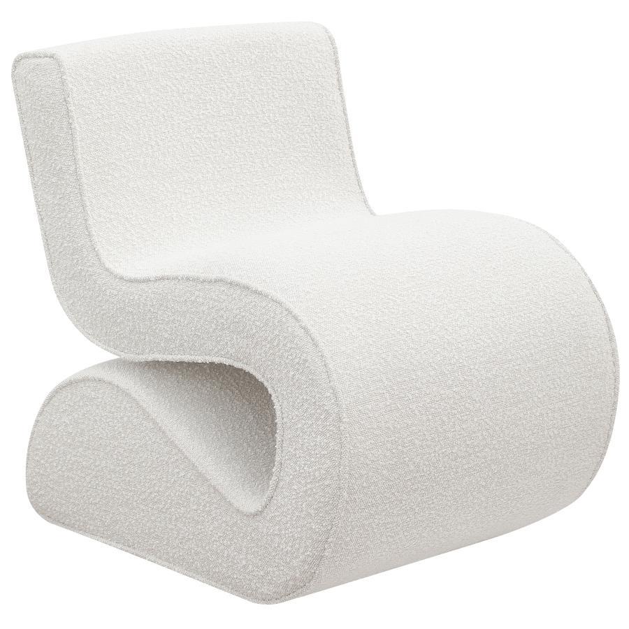 Ronea - Boucle Upholstered Armless Curved Chair Coaster Fine Furniture