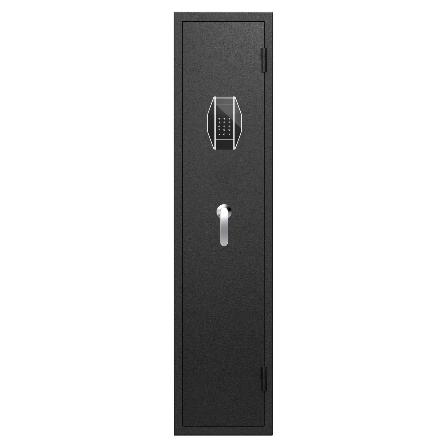 3 - 4 Gun Safe For Rifles And Pistols, Quick Access Password Gun Safe, High Security Metal Rifle Safe Locker With Removable Shelf And 2 Adjustable Gun Slots - Black Daily Nest