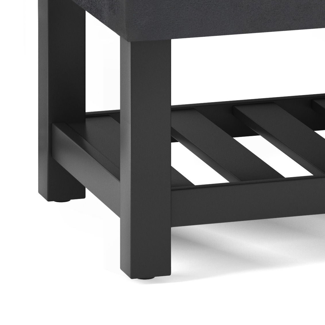 Cosmopolitan - Storage Ottoman Bench With Open Bottom Simpli-Home