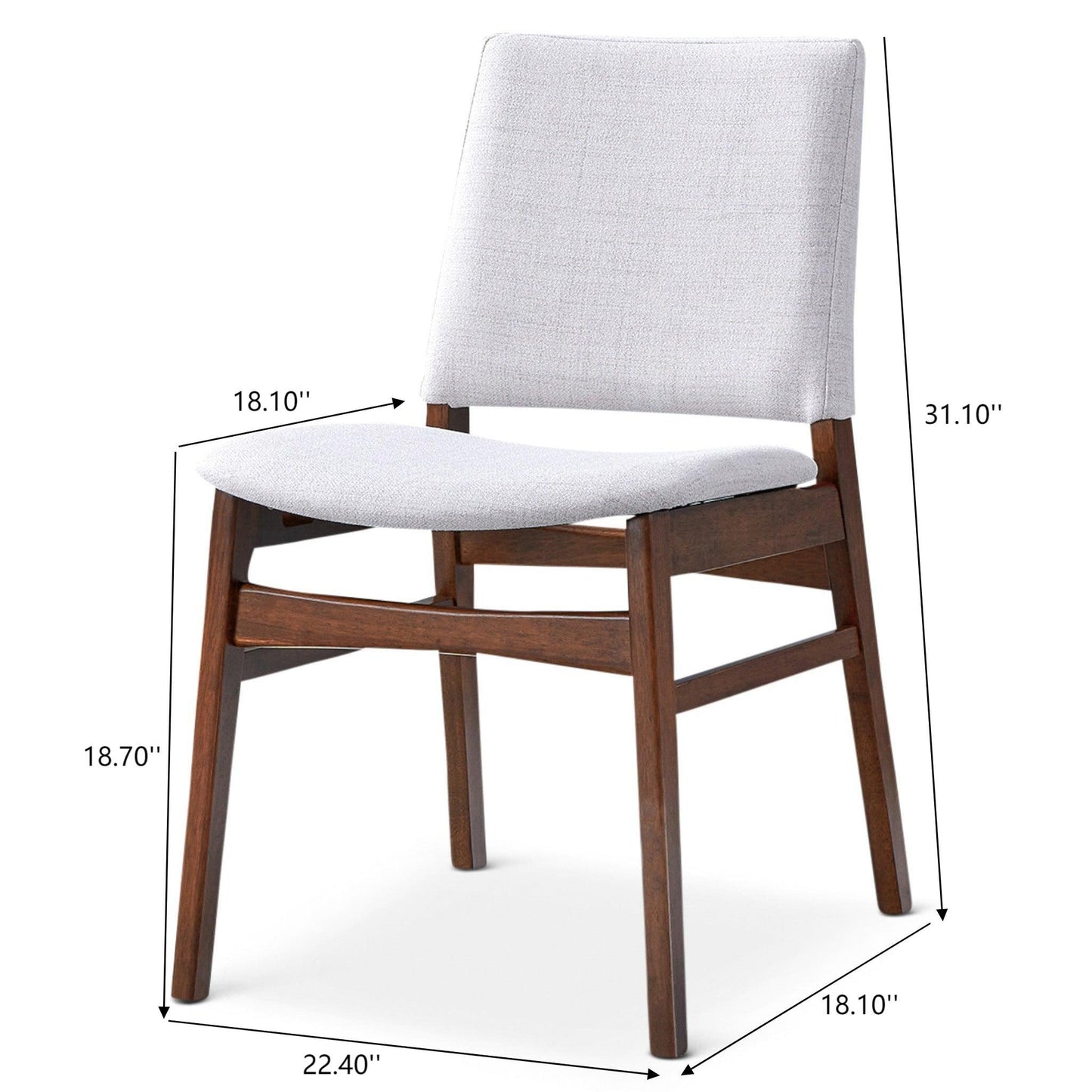 Gusto - Dining Chair (Set of 2) - Brown / Light Gray Ashcroft Furniture