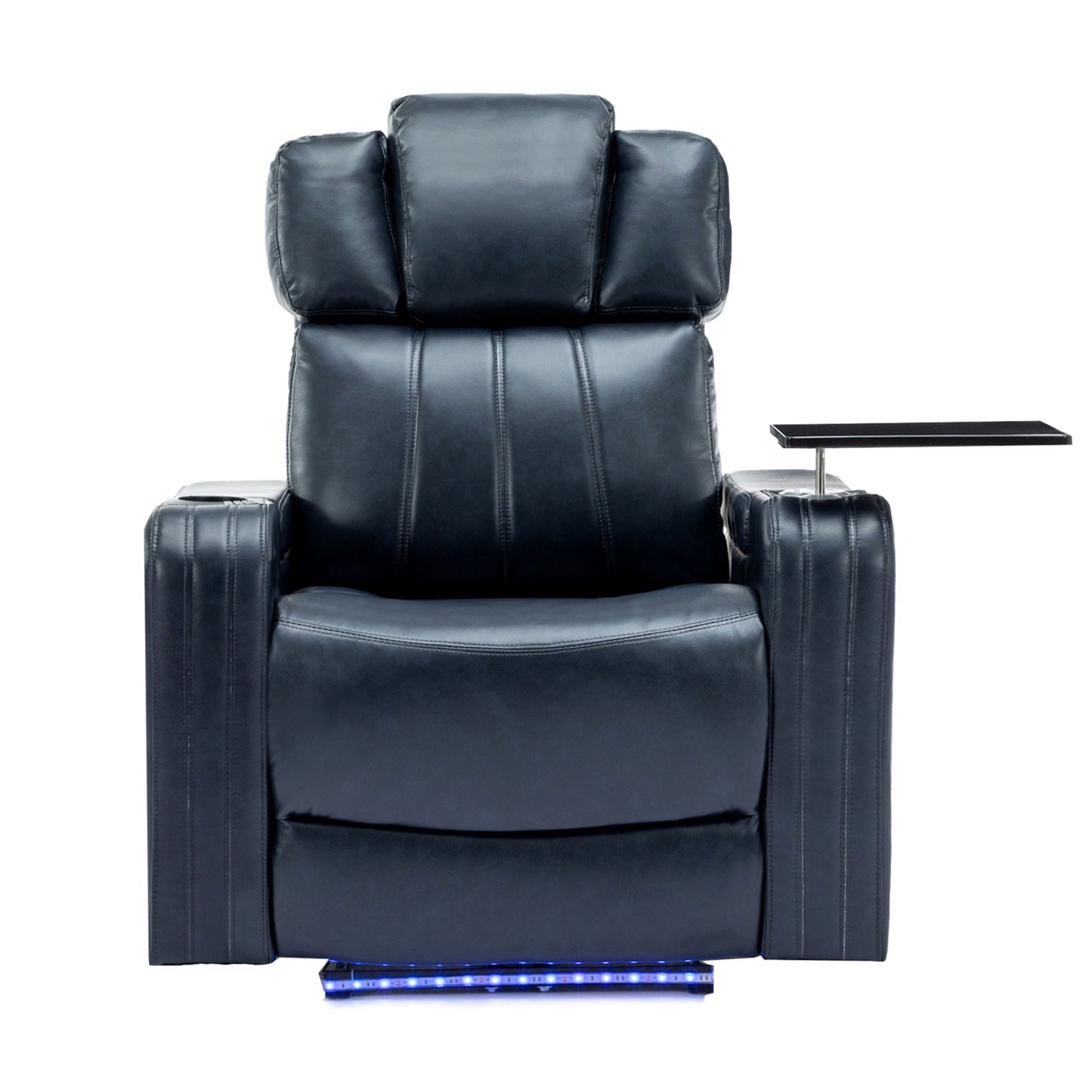 Power Recliner Theater Chair With Cooling Cup Holder, Bluetooth Speaker, LED Lights, USB Ports Hearth and Haven