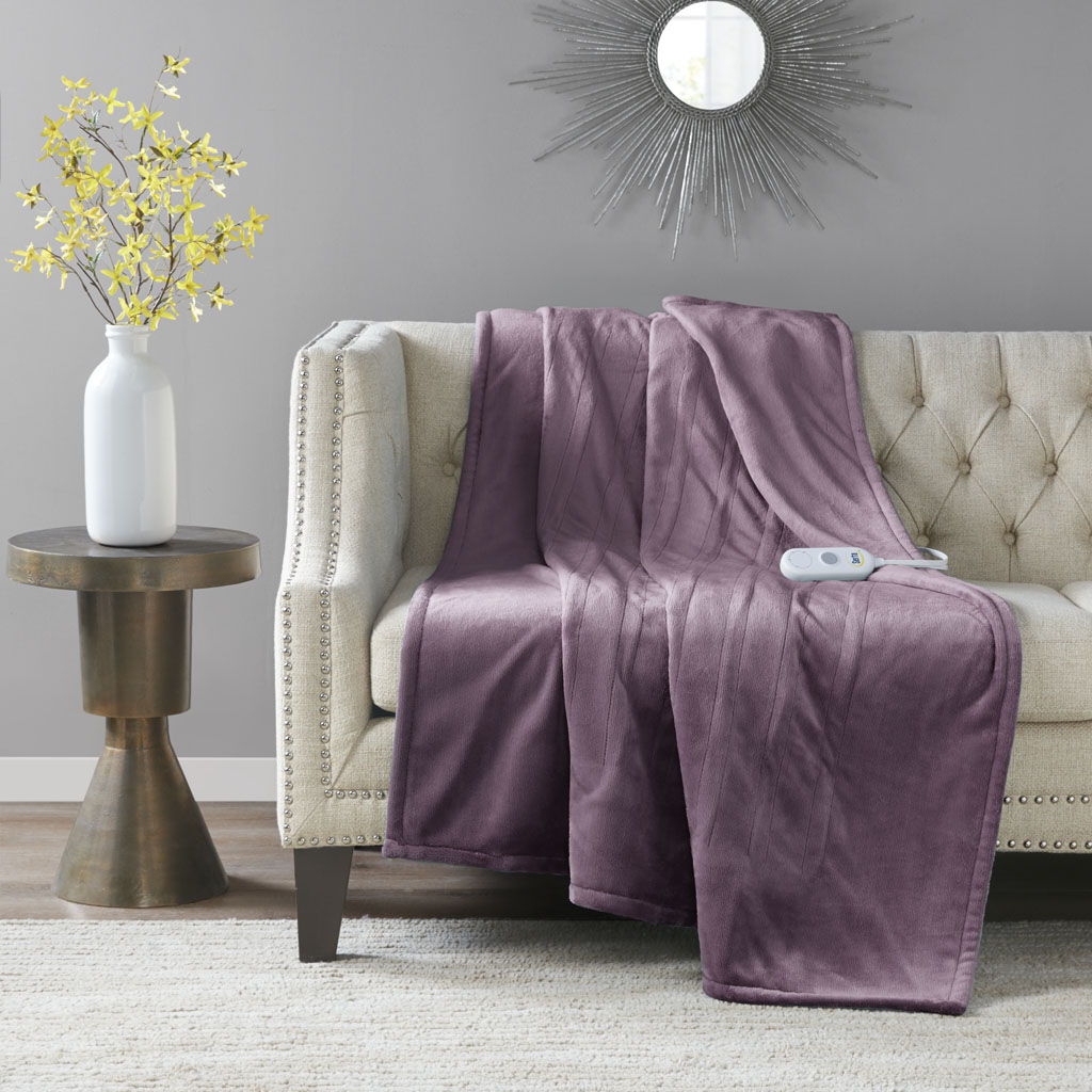 Heated Throw - Purple Serta