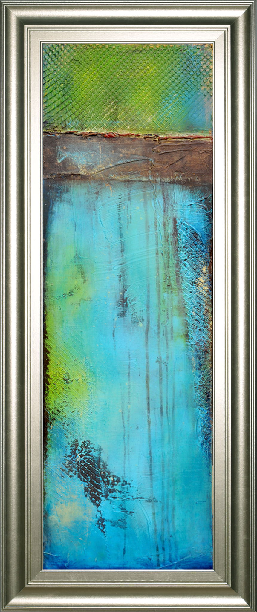 Fisher Island Il By Erin Ashley - Framed Print Wall Art - Blue Classy Art