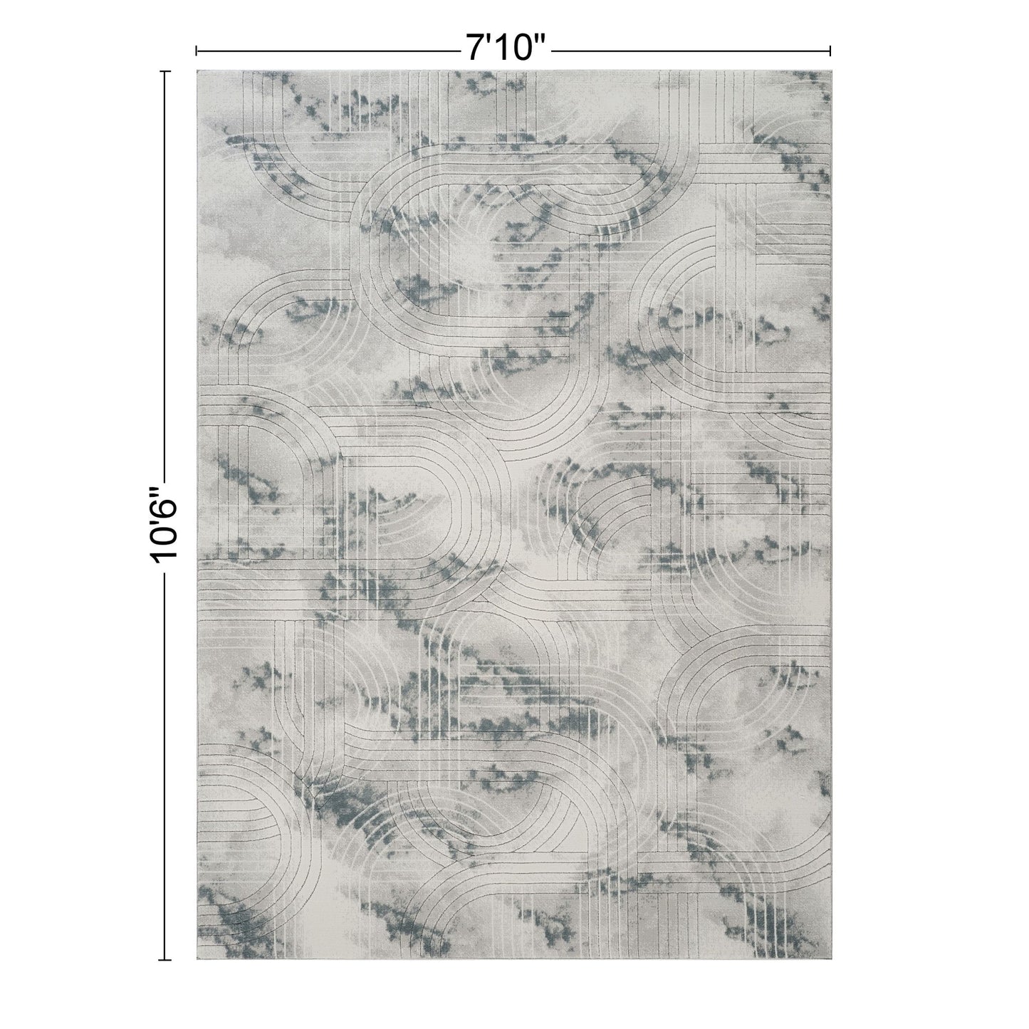 Geometrix - Area Rug With Geometric 3D Effect Icona Home Decor