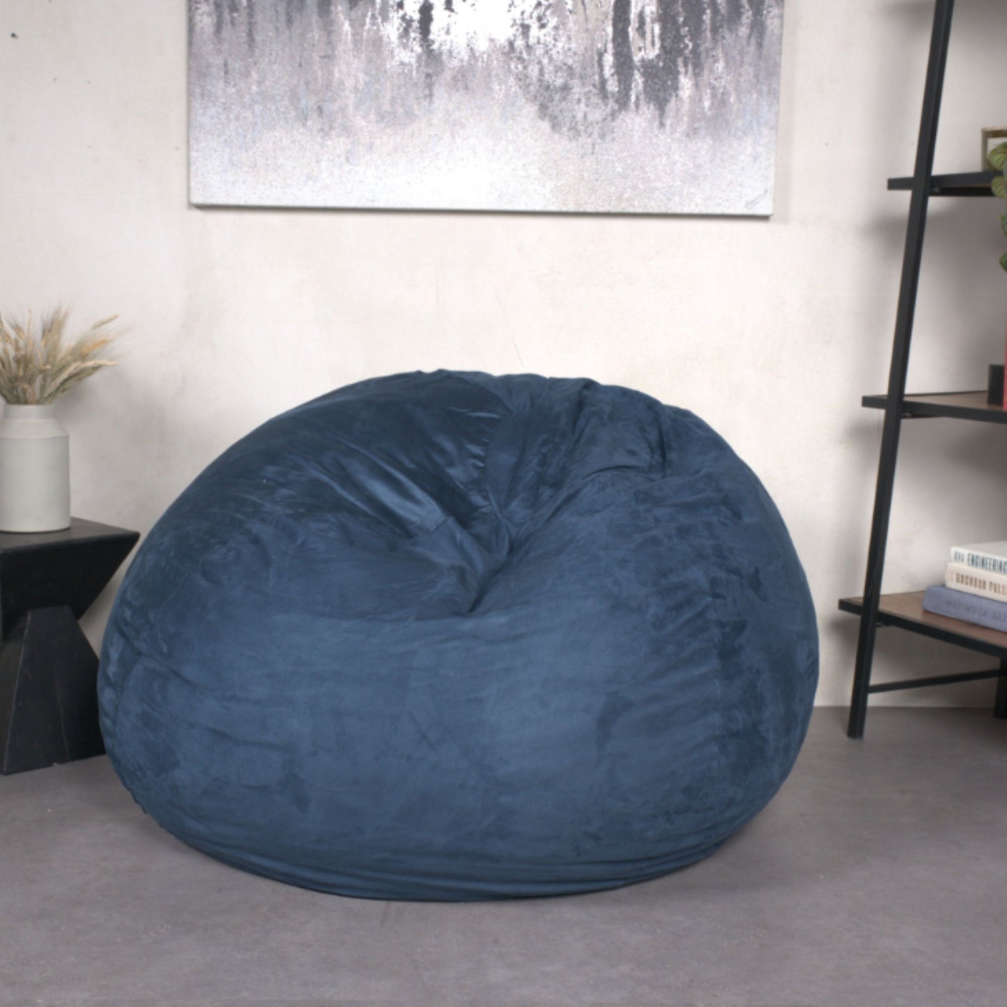Comfortable High Density Shredded Foam Bean Bag Chair With Removable Cover Home Essentials