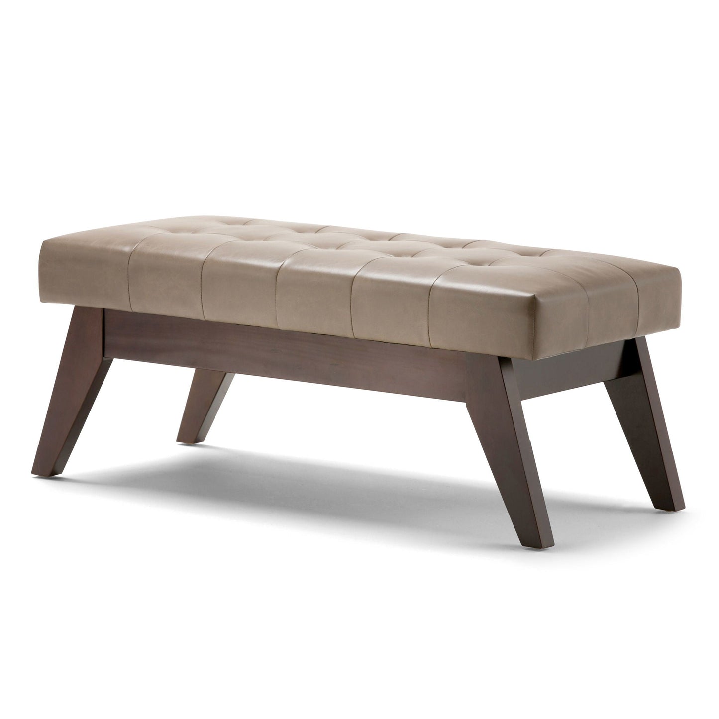 Draper - Upholstered Mid Century Tufted Ottoman Bench Simpli-Home