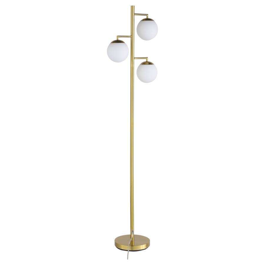 Sena - Spherical Bulb Tree Metal Floor Lamp - Gold Coaster Fine Furniture
