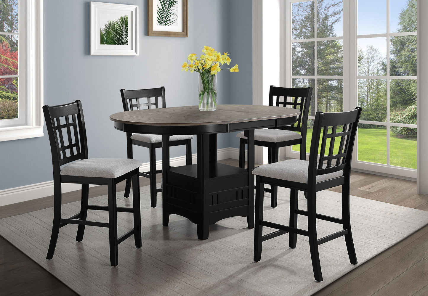 Hartwell - Counter Height Table - Light Gray Crown Mark