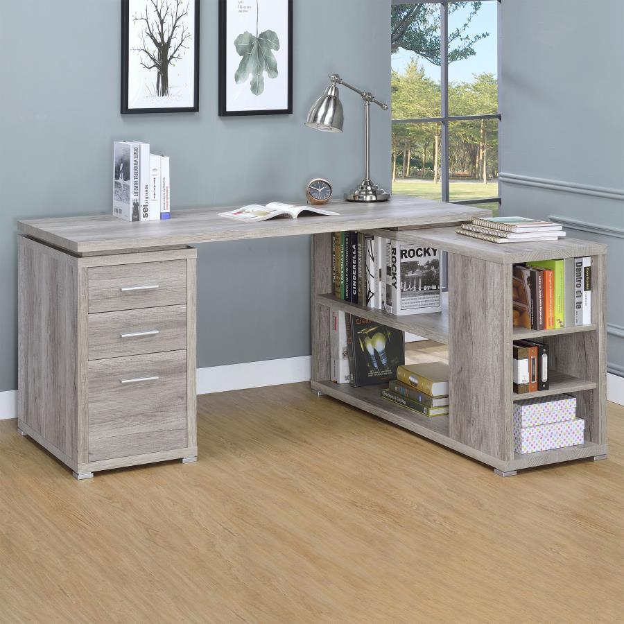 Yvette - 3-Drawer L-Shape Computer Desk CoasterEveryday