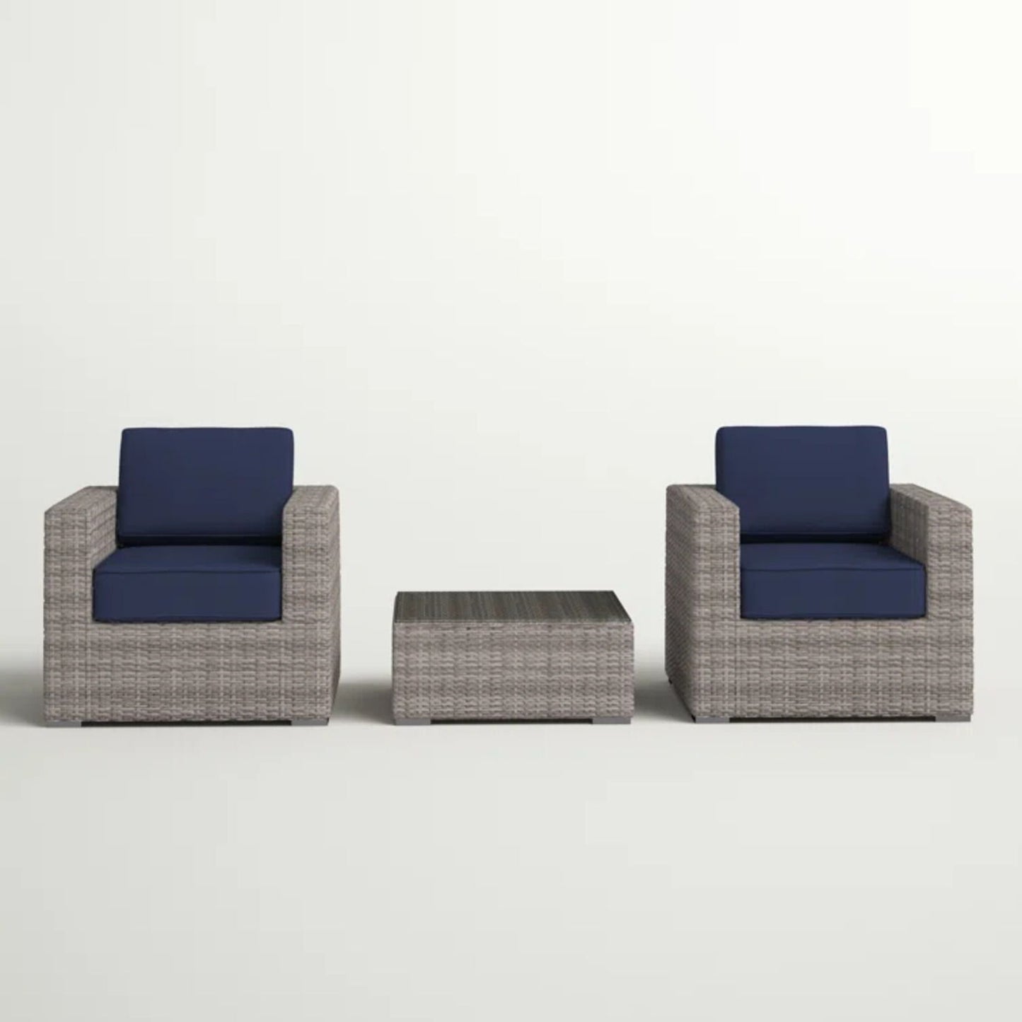 2 Person Seating Set With Cushions LSI Patio Furniture