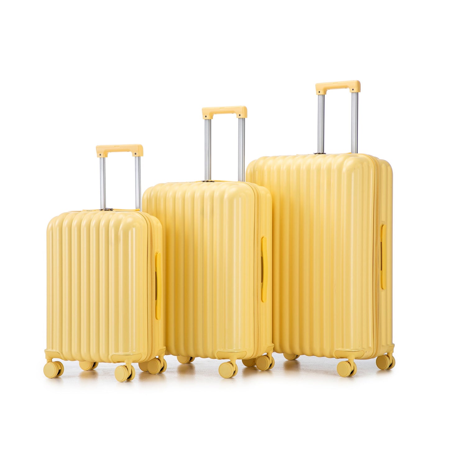20" / 24" / 28" 3 Pieces / Set Spinner Wheel Luggage, Carry On Suitcase, With Cup Holder & USB Port & Phone Holder Daily Nest