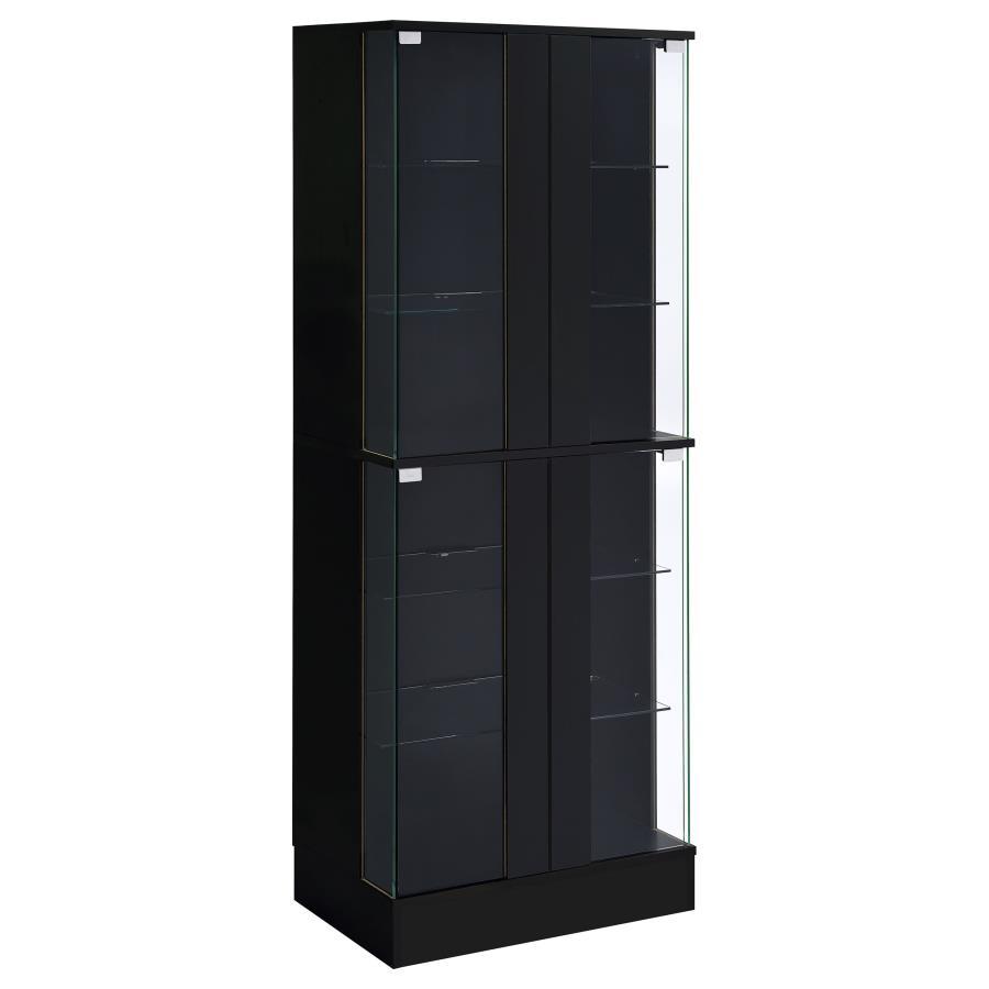 Cabra - 4-door LED Curio Display Cabinet Coaster Fine Furniture