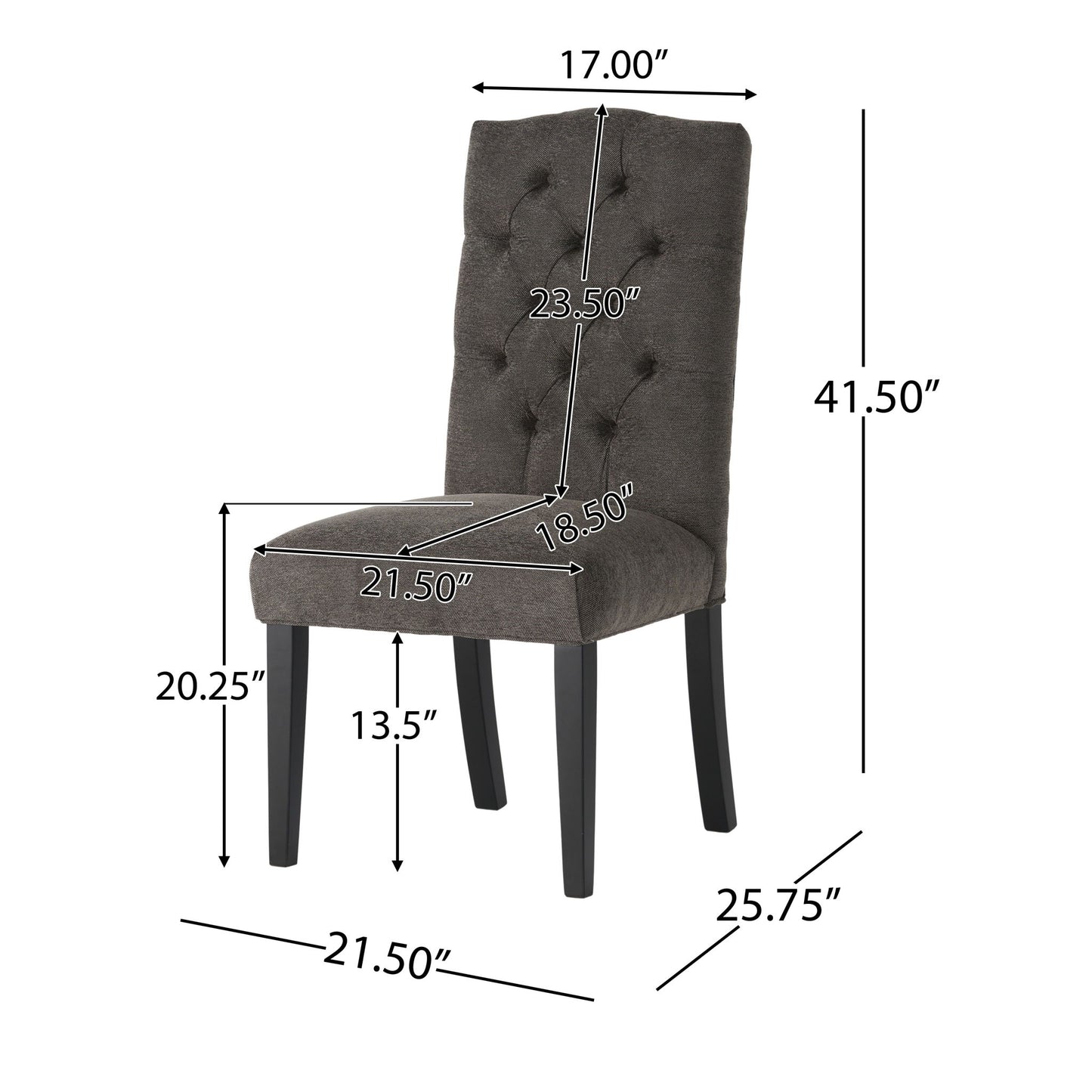 Harriet - Tufted Dining Chair With Button Tufting And Diamond Stitching Noble House