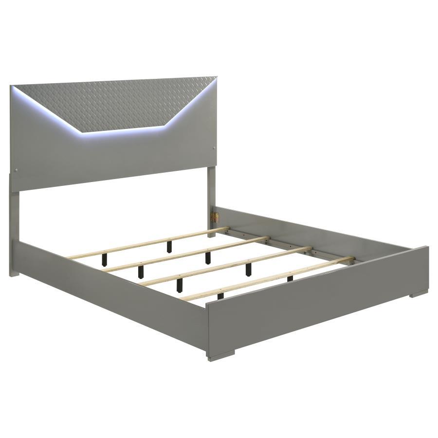 Ives - Panel Bed LED Headboard Coaster Fine Furniture
