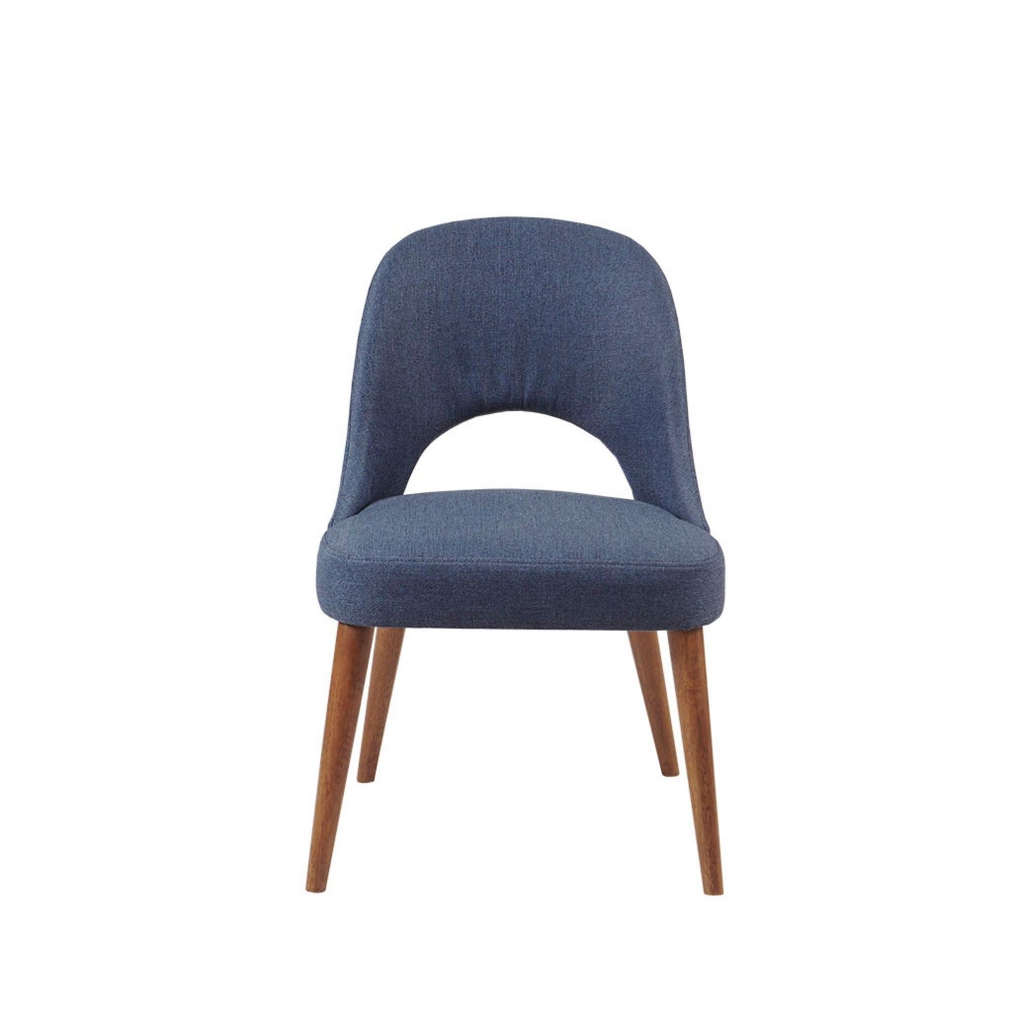 Dining Side Chair Upholstered Textured Fabric (Set of 2) - Navy JLA