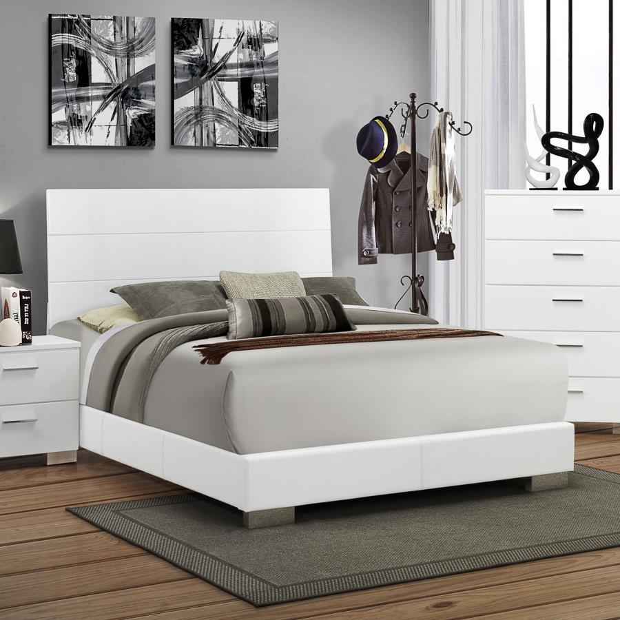 Felicity - Wood Panel Bed CoasterEssence