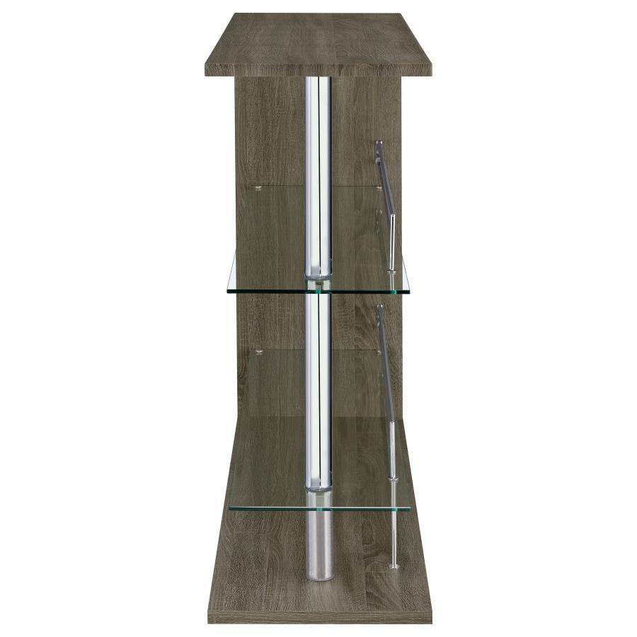Prescott - Rectangular 2-Shelf Bar Unit CoasterEssence