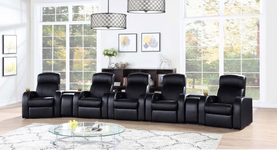 Cyrus - Upholstered Home Theater Seating CoasterEssence