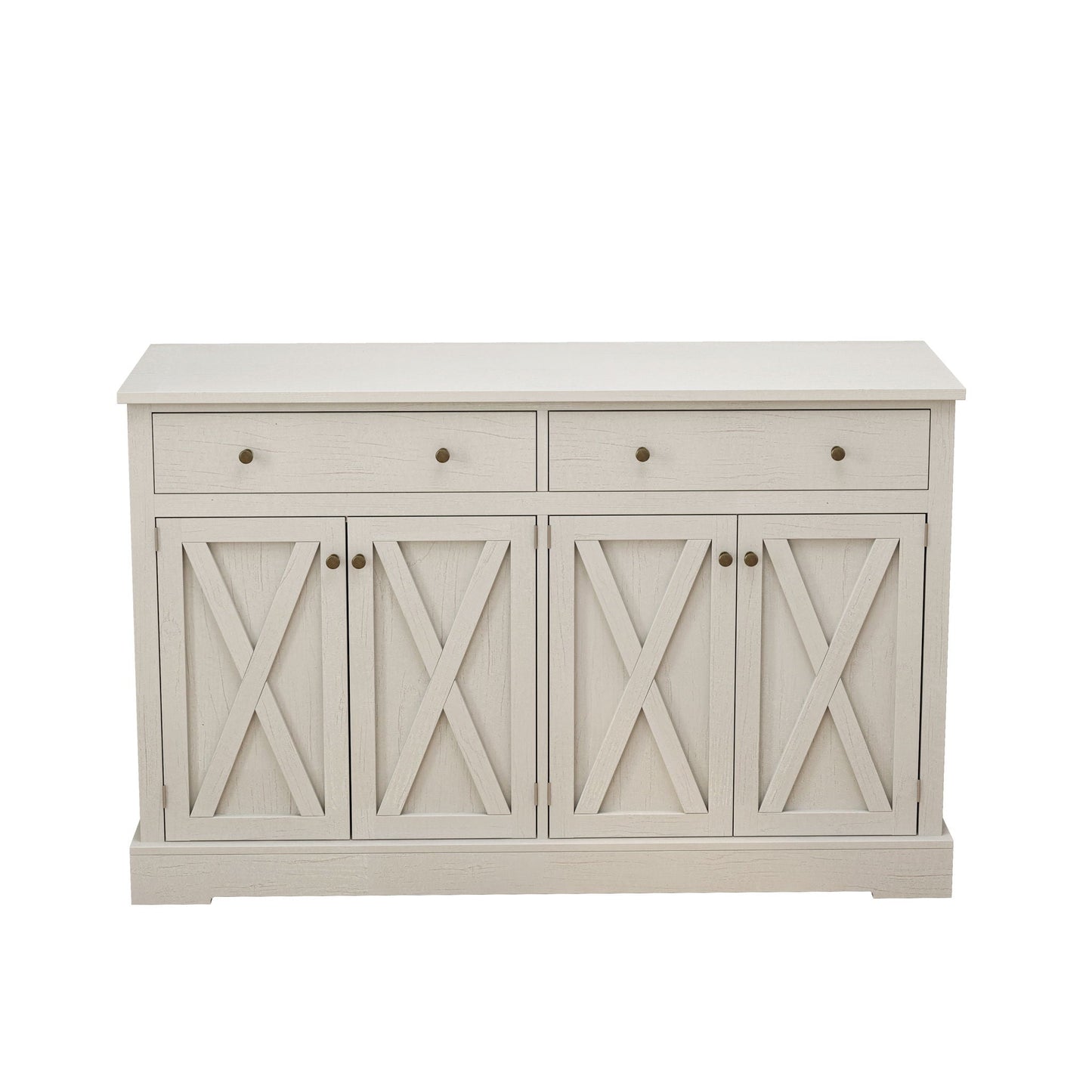 Vintage Sideboard With 2 Drawers And Four Doors For Living Room Home Essentials