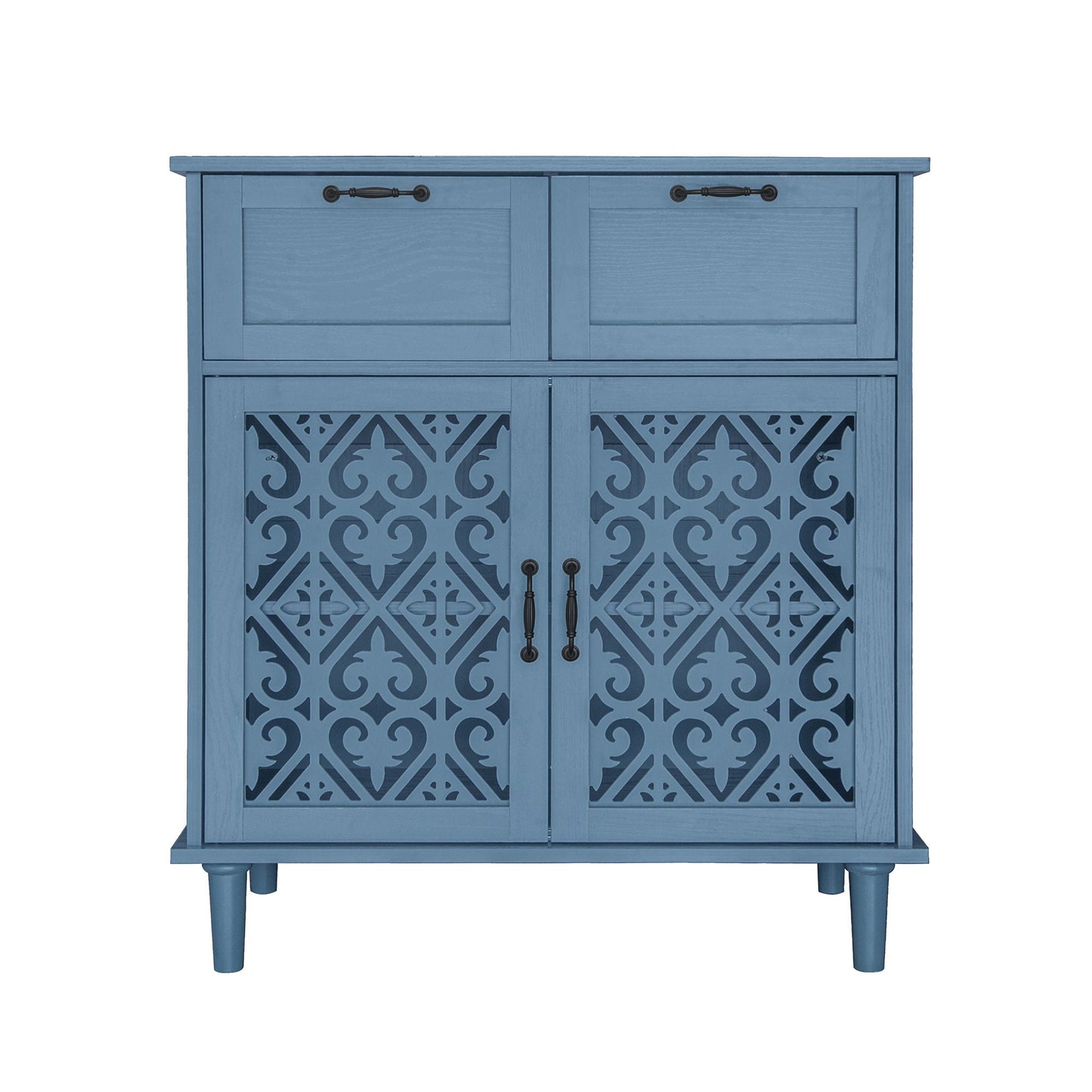 2 Door 2 Drawer Elegant Cabinet Home Essentials