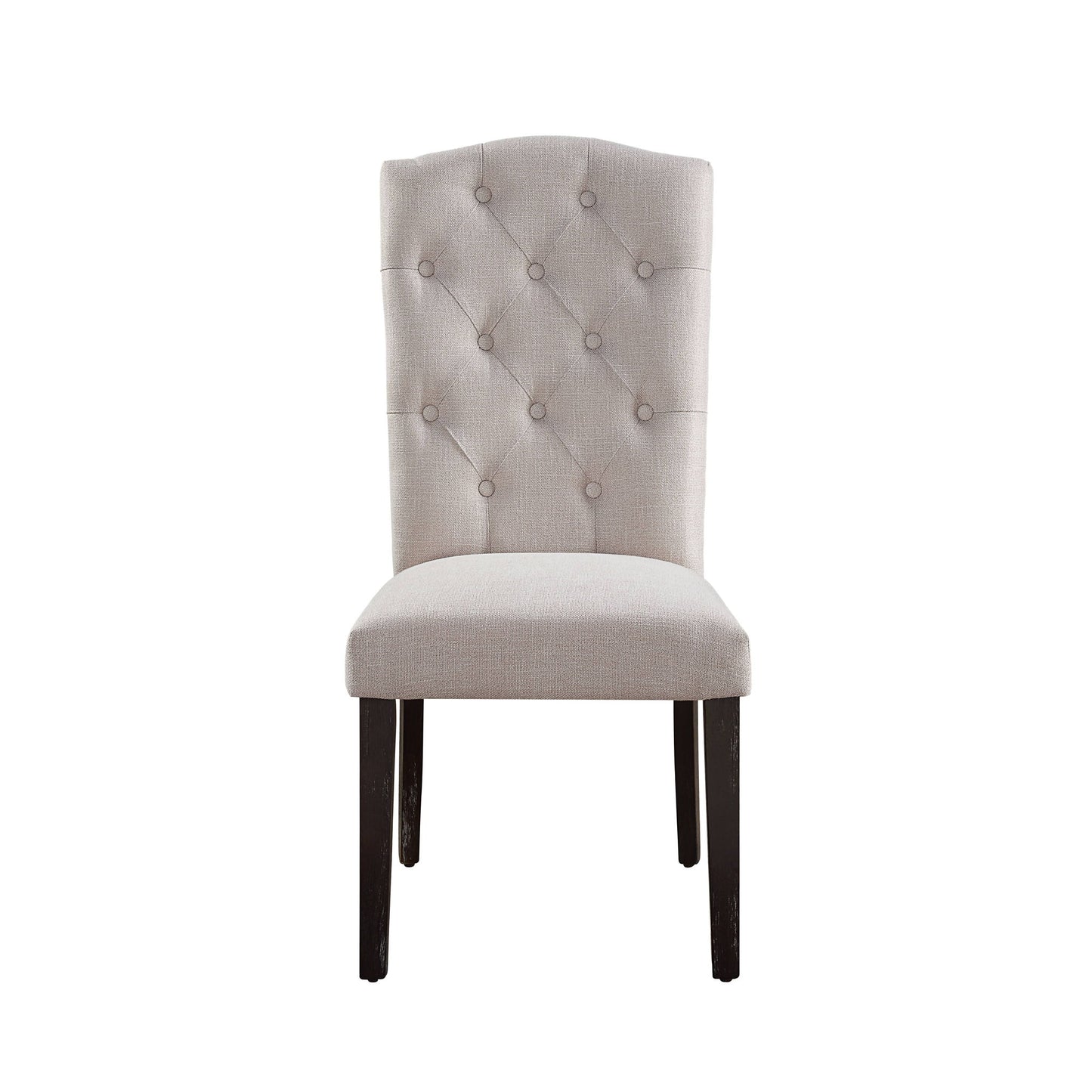 Gerardo - Linen Weathered Dining Chair (Set of 2) - Beige Acme