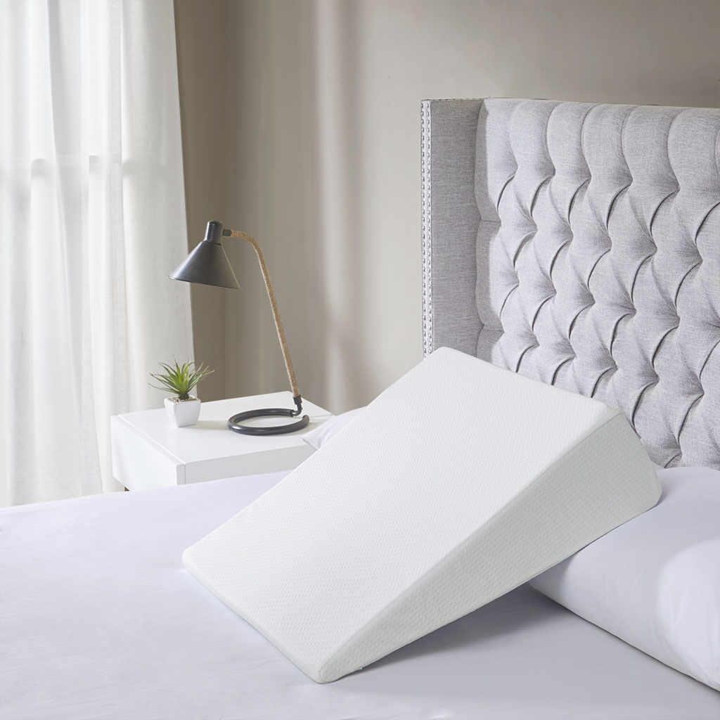 Memory Foam Wedge Pillow - White Sleep Philosophy