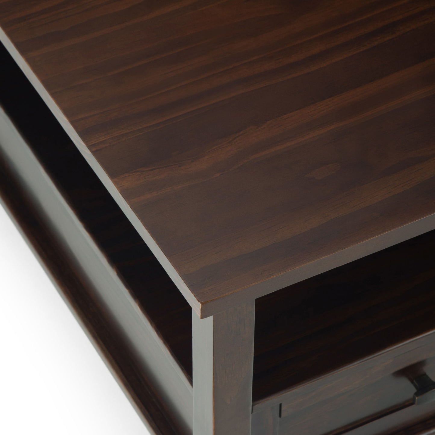Warm Shaker - Square Coffee Table - Tobacco Brown Simpli-Home