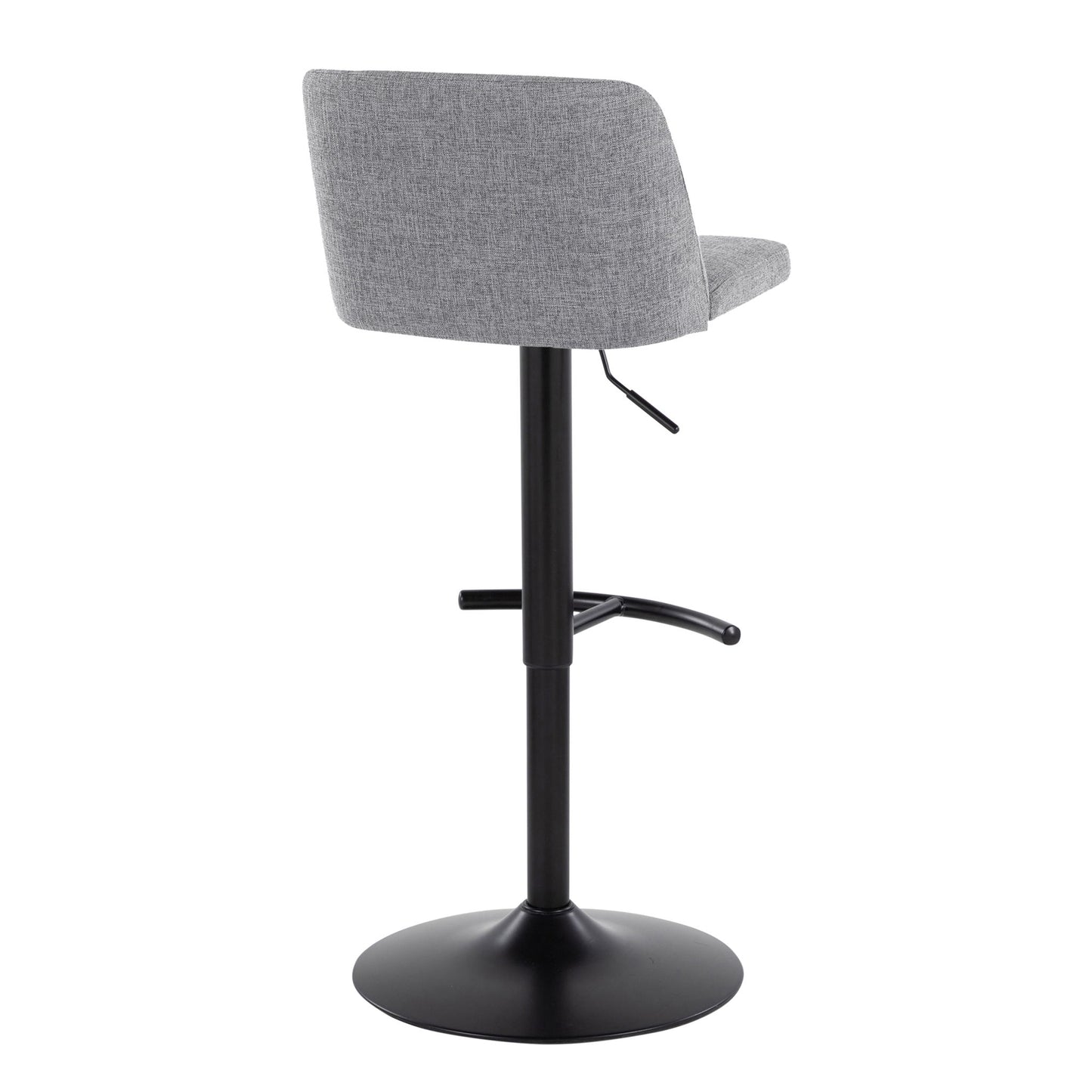 Toriano - Contemporary Adjustable Bar Stool With Rounded T Footrest (Set of 2) Lumi Source