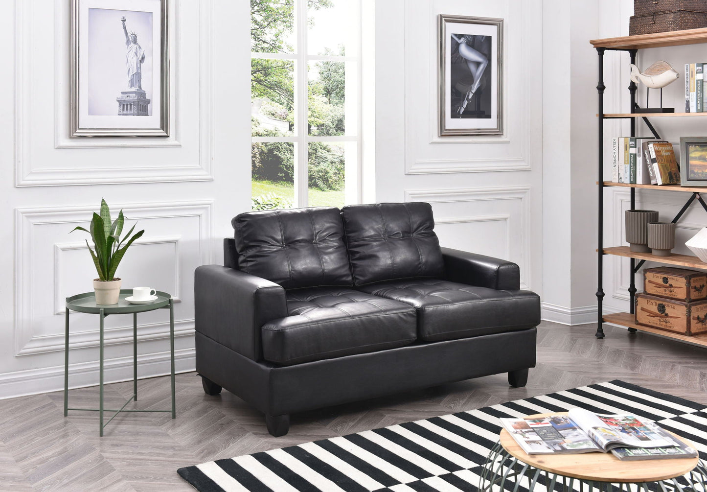 Stylish Transitional Loveseat For Two Glory Furniture