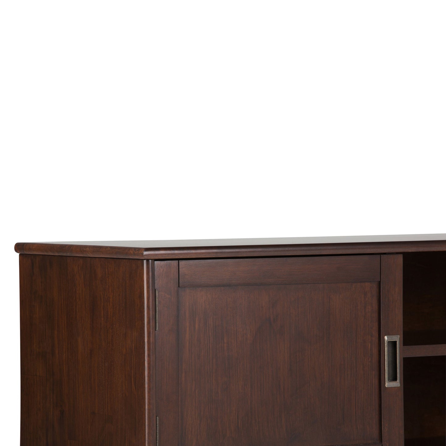 Draper - Handcrafted Mid Century Low TV Media Stand Simpli-Home