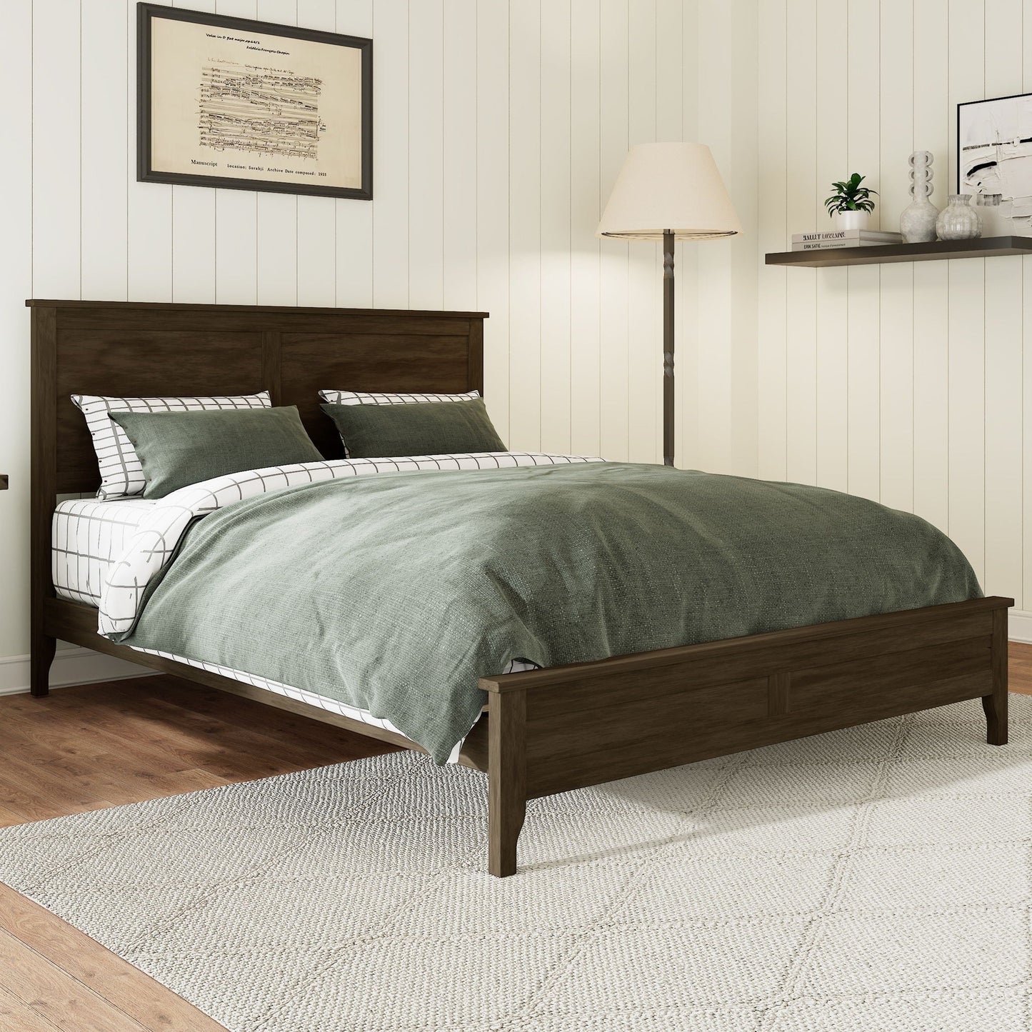 Modern Solid Wood Platform Bed Hearth and Haven