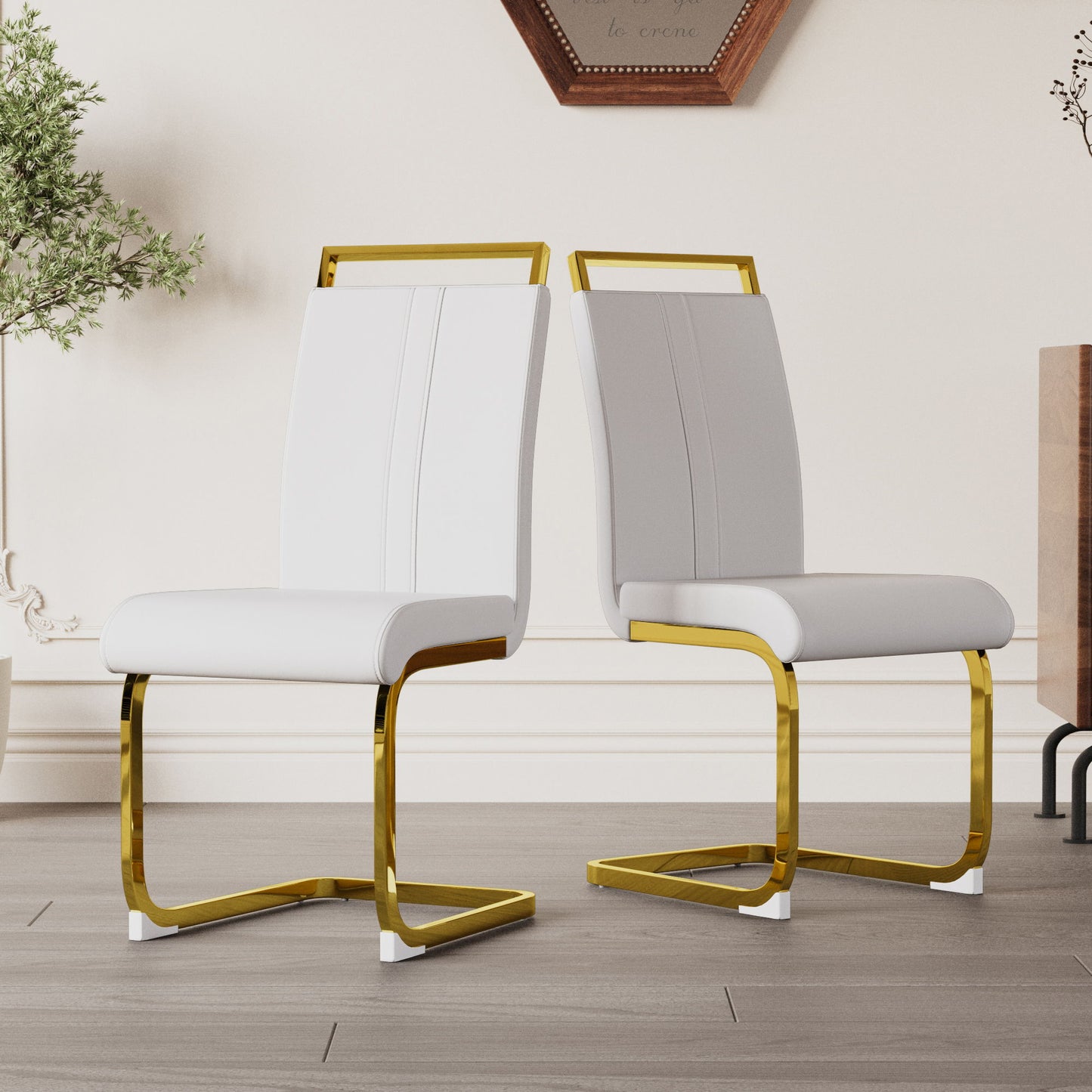 Side Dining Room Chair, Padded Seat High Back Home Essentials