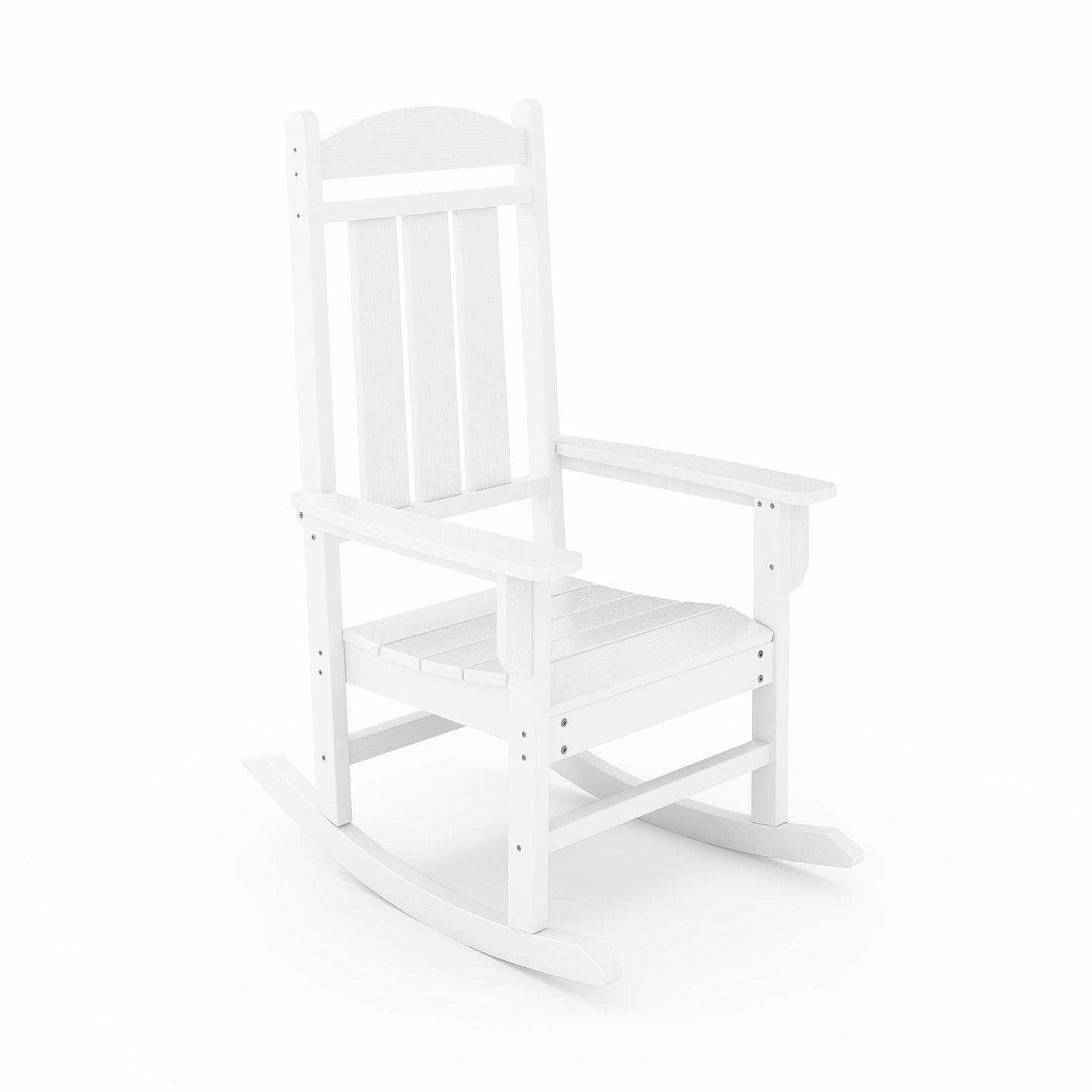 Traditional Porch Rocker Classic HDPE Poly Lumber For Porch, Patio, And Garden Comfort Home Essentials