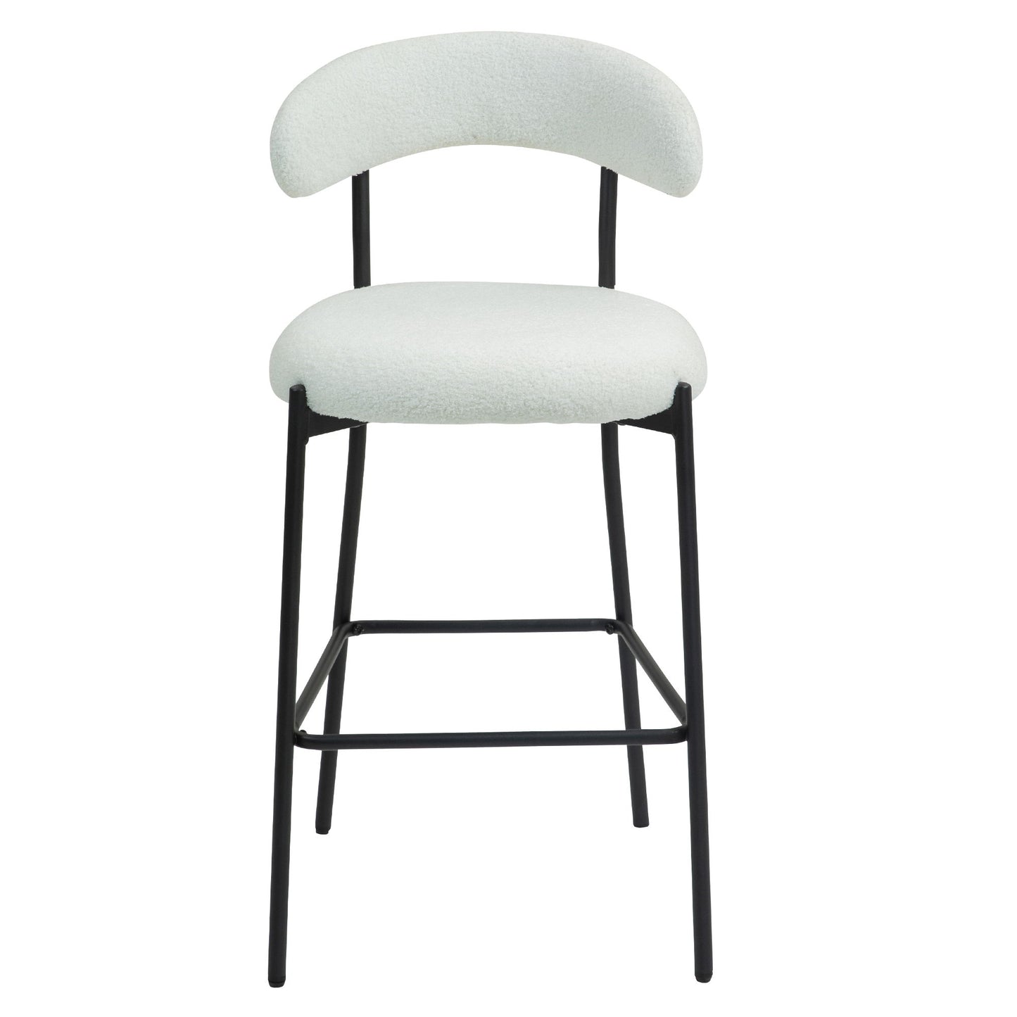 Counter Height Bar Stools With Powder Coating Base And Footrest Home Essentials