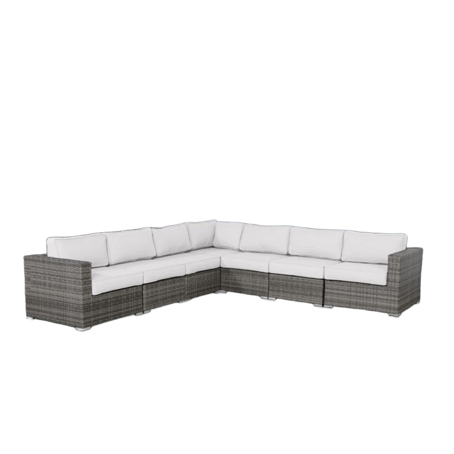 Luxurious Wicker Patio Sectional With Weather Resistant Sunbrella Cushions LSI Patio Furniture