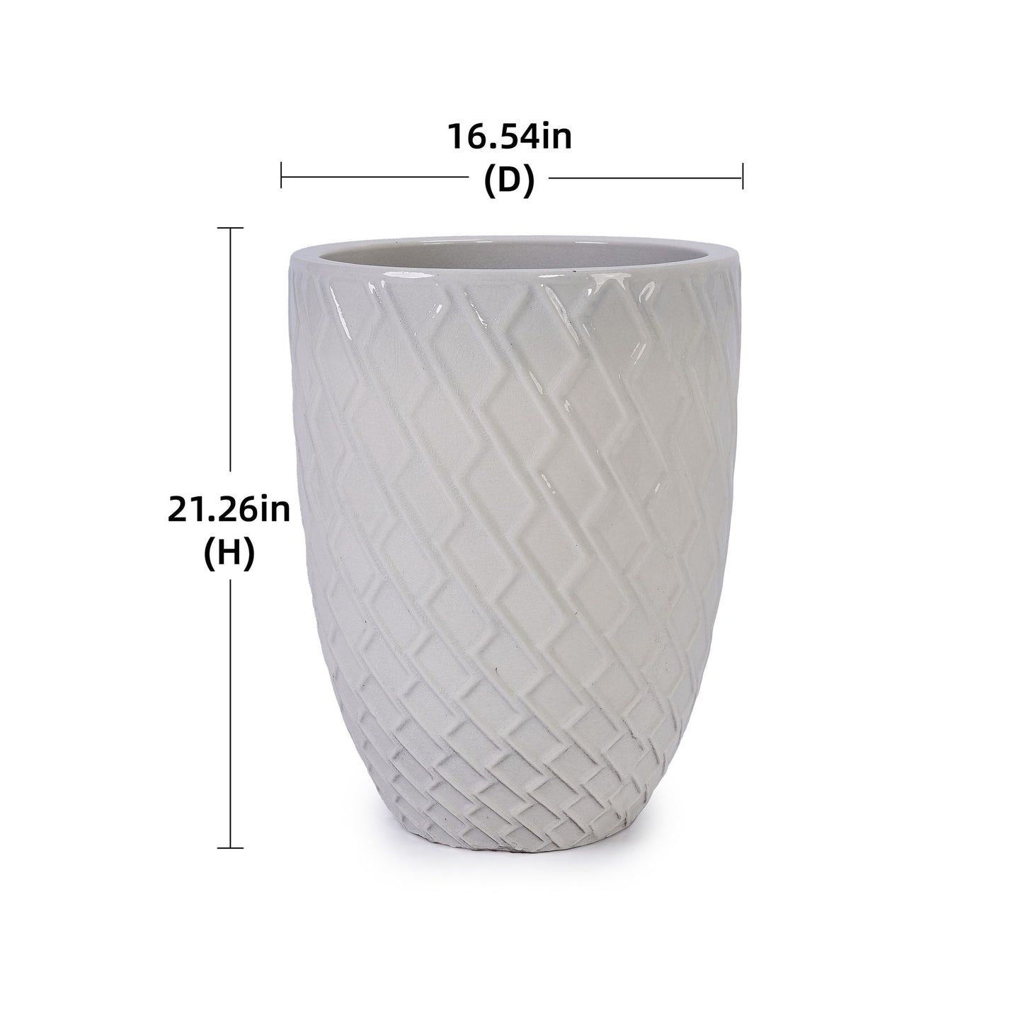 Ceramic Flowerpot, Planter For Patio, Garden, Windowsill Daily Nest