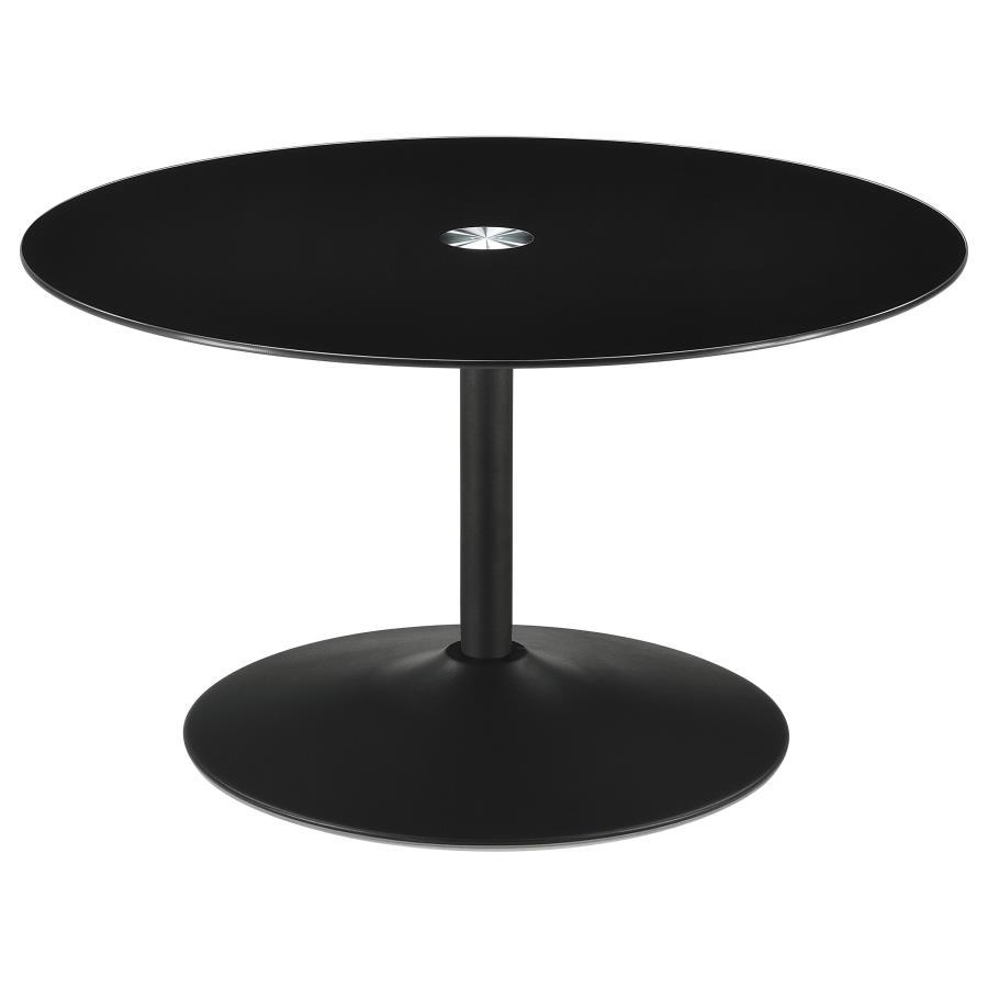 Ganso - Round Glass Top Coffee And End Table Set Coaster Fine Furniture