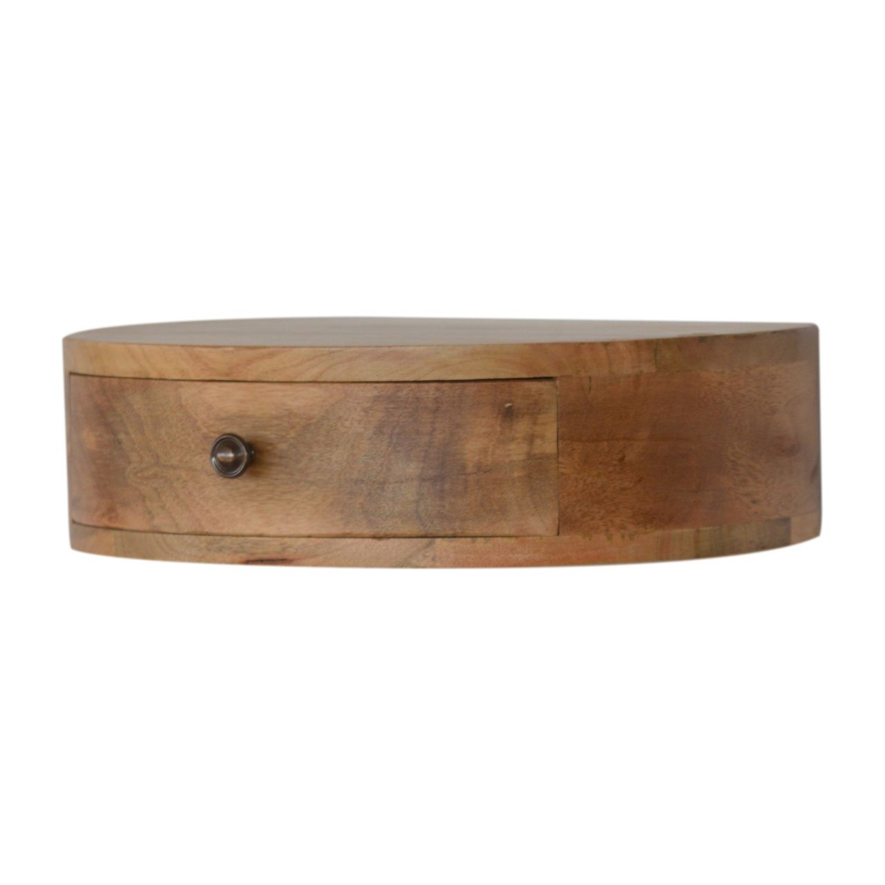 Wall Mounted Rounded Nightstand - Oak Artisan Furniture