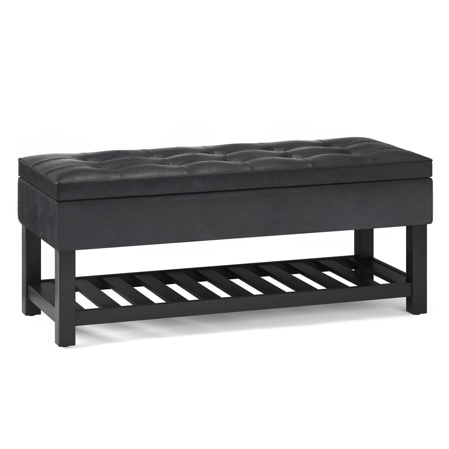 Cosmopolitan - Storage Ottoman Bench With Open Bottom Simpli-Home