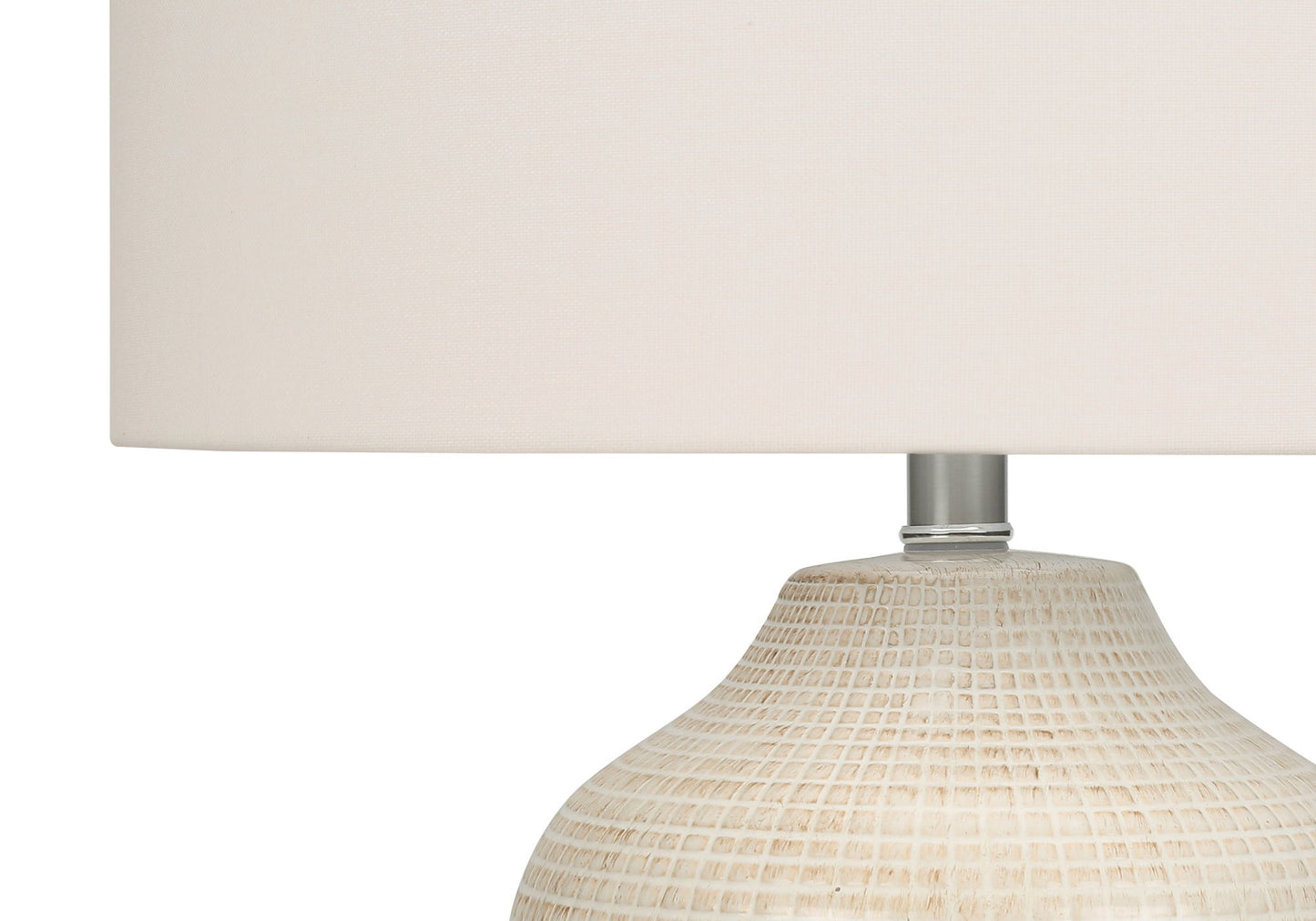 Table Lamp, Lighting, Ceramic, Contemporary - Cream 8th Street