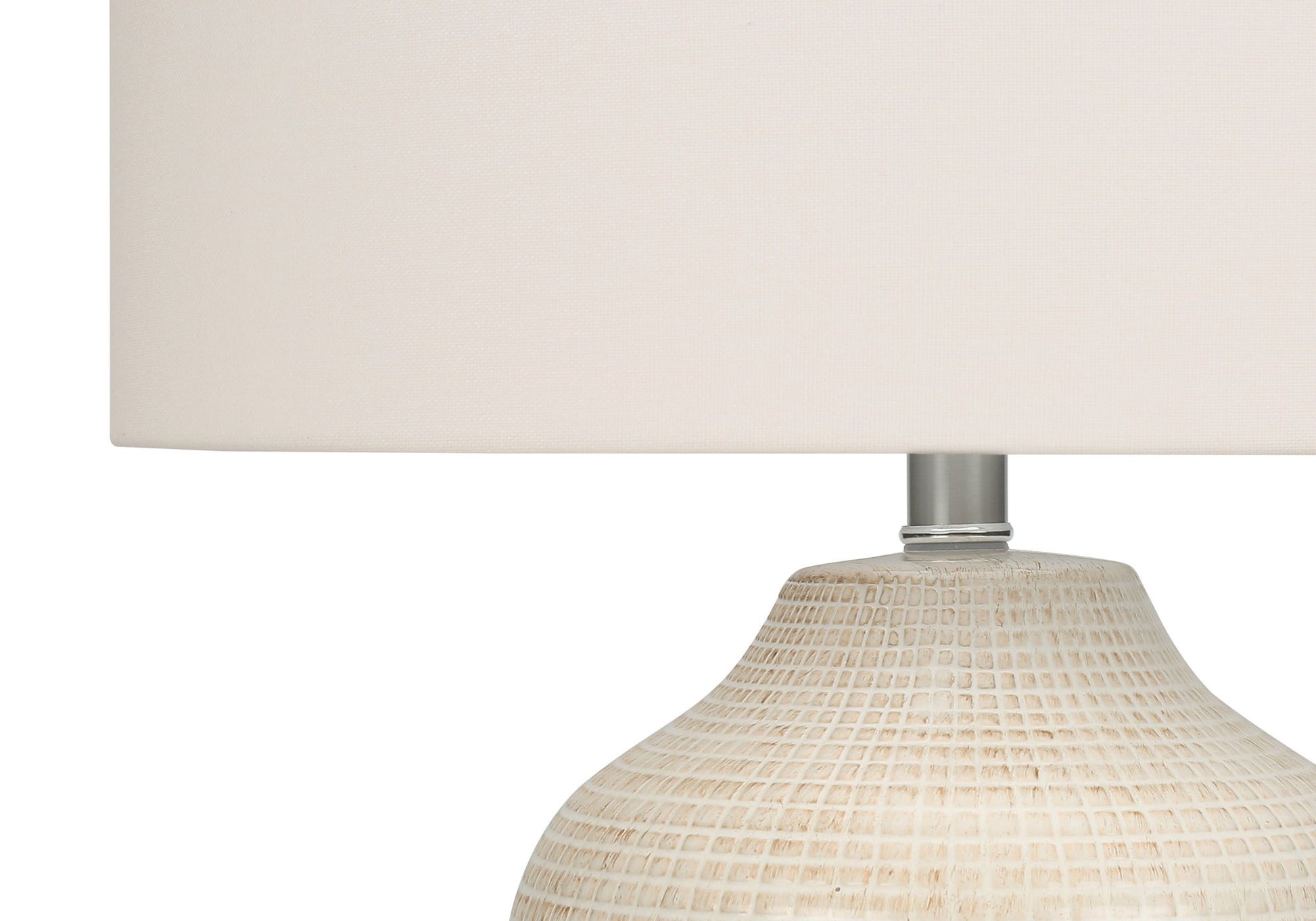 Table Lamp, Lighting, Ceramic, Contemporary - Cream 8th Street