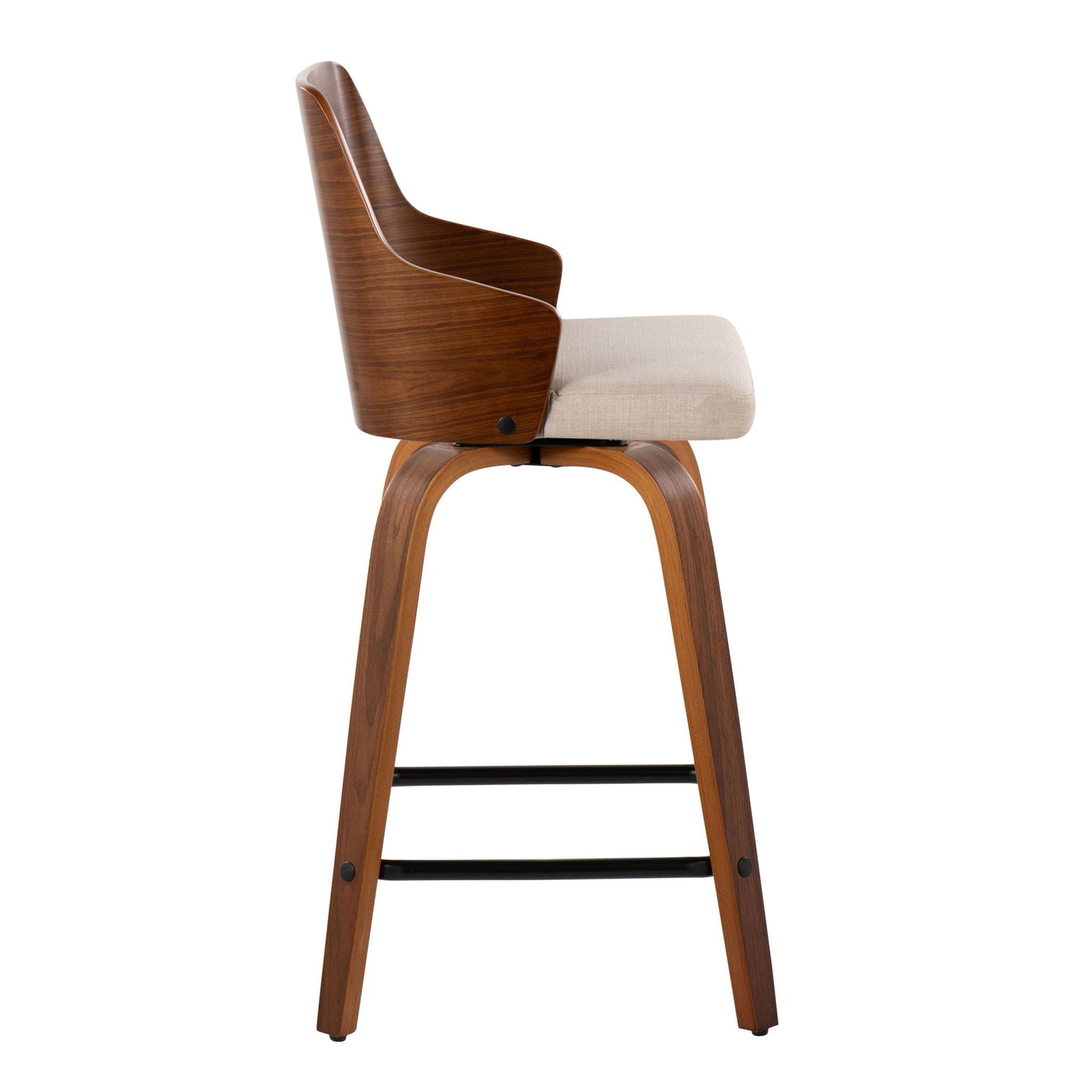 Ariana - Mid Century Modern Counter Stool (Set of 2) Lumi Source