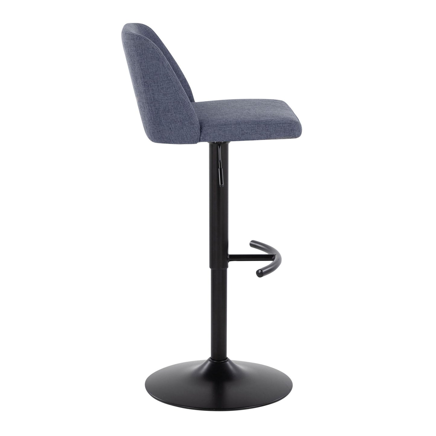 Toriano - Contemporary Adjustable Bar Stool With Rounded T Footrest (Set of 2) Lumi Source