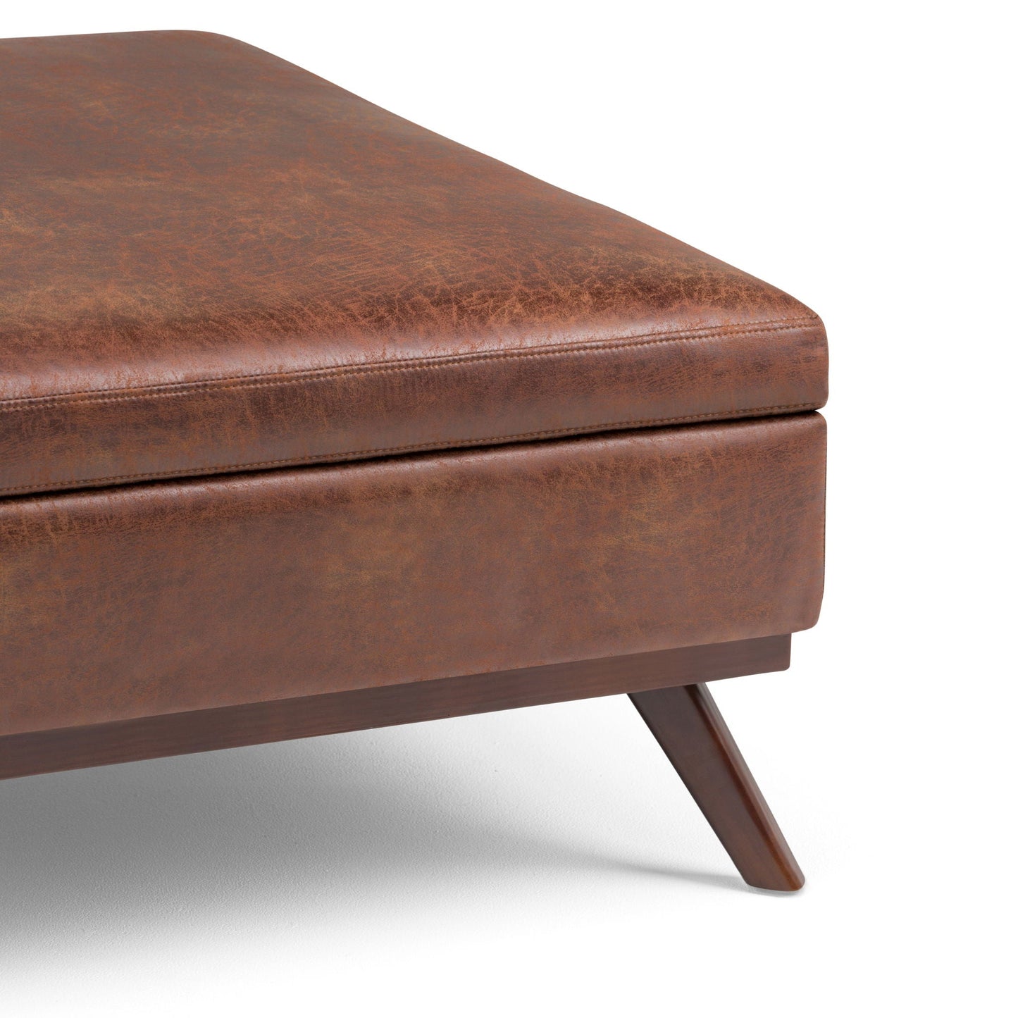 Owen - Multifunctional Square Coffee Table Storage Ottoman Simpli-Home